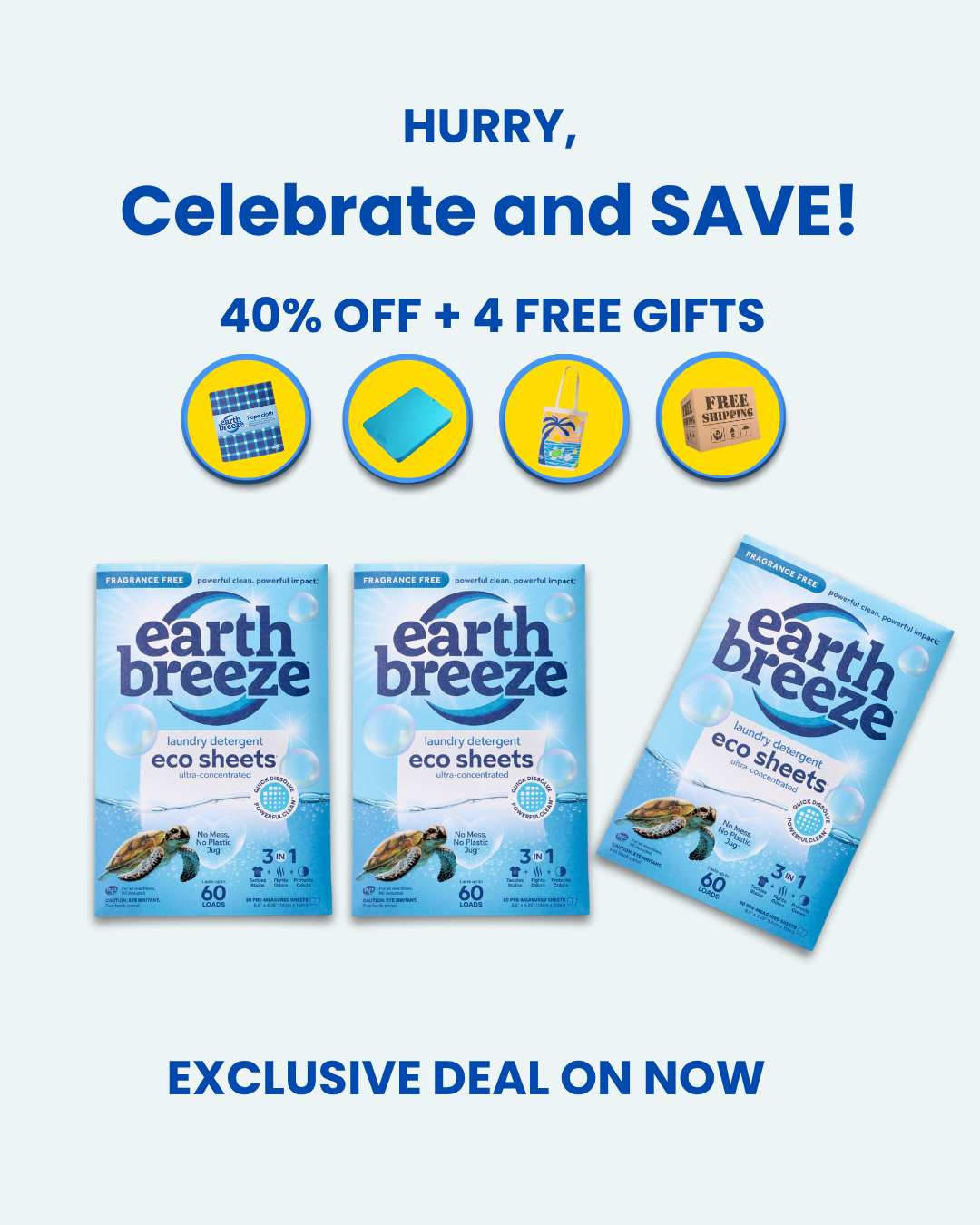Earth Breeze Facebook ad