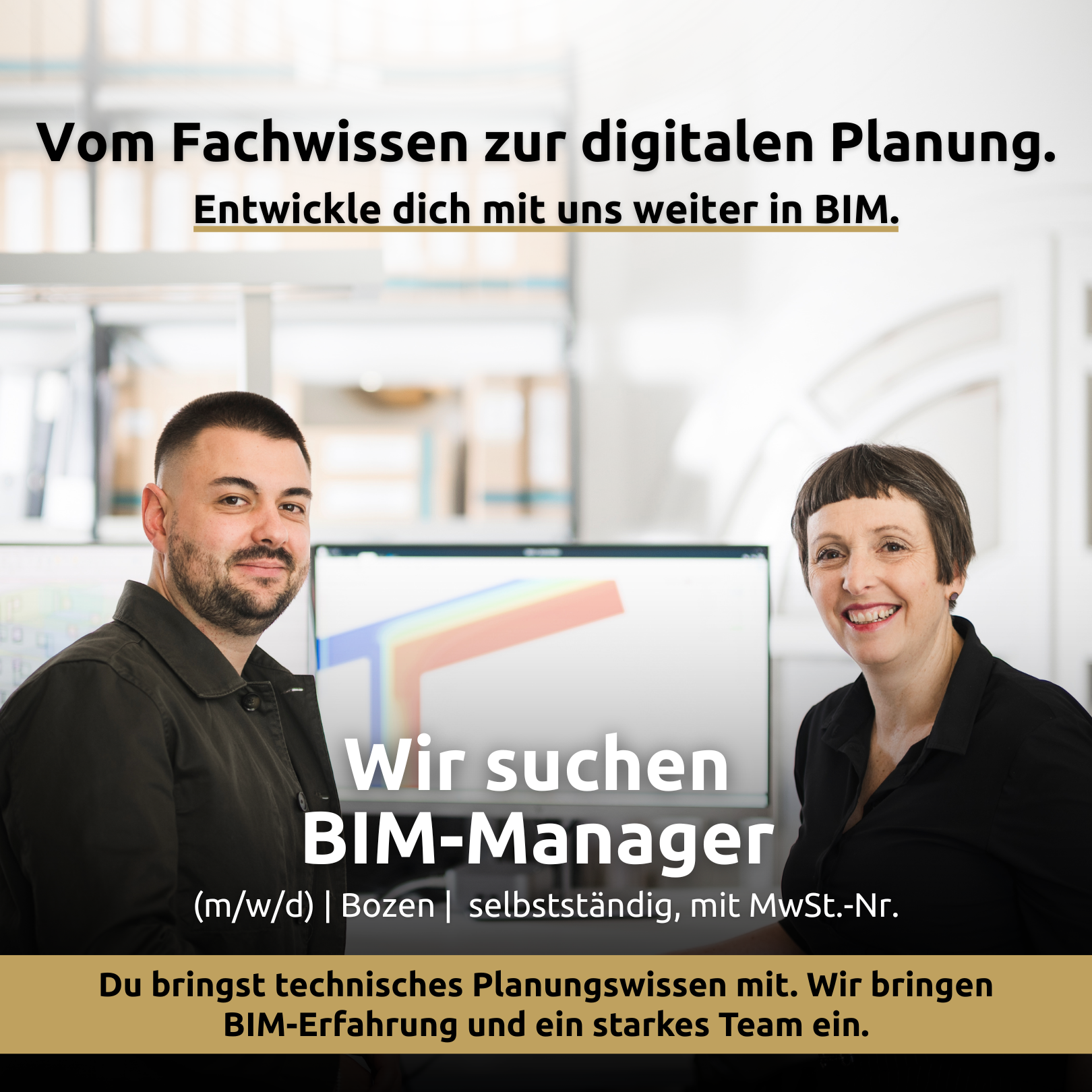 SOLARRAUM Facebook ad: Wir suchen BIM-Manager, selbstständig, mit MwSt.-Nr. (m/w/d)