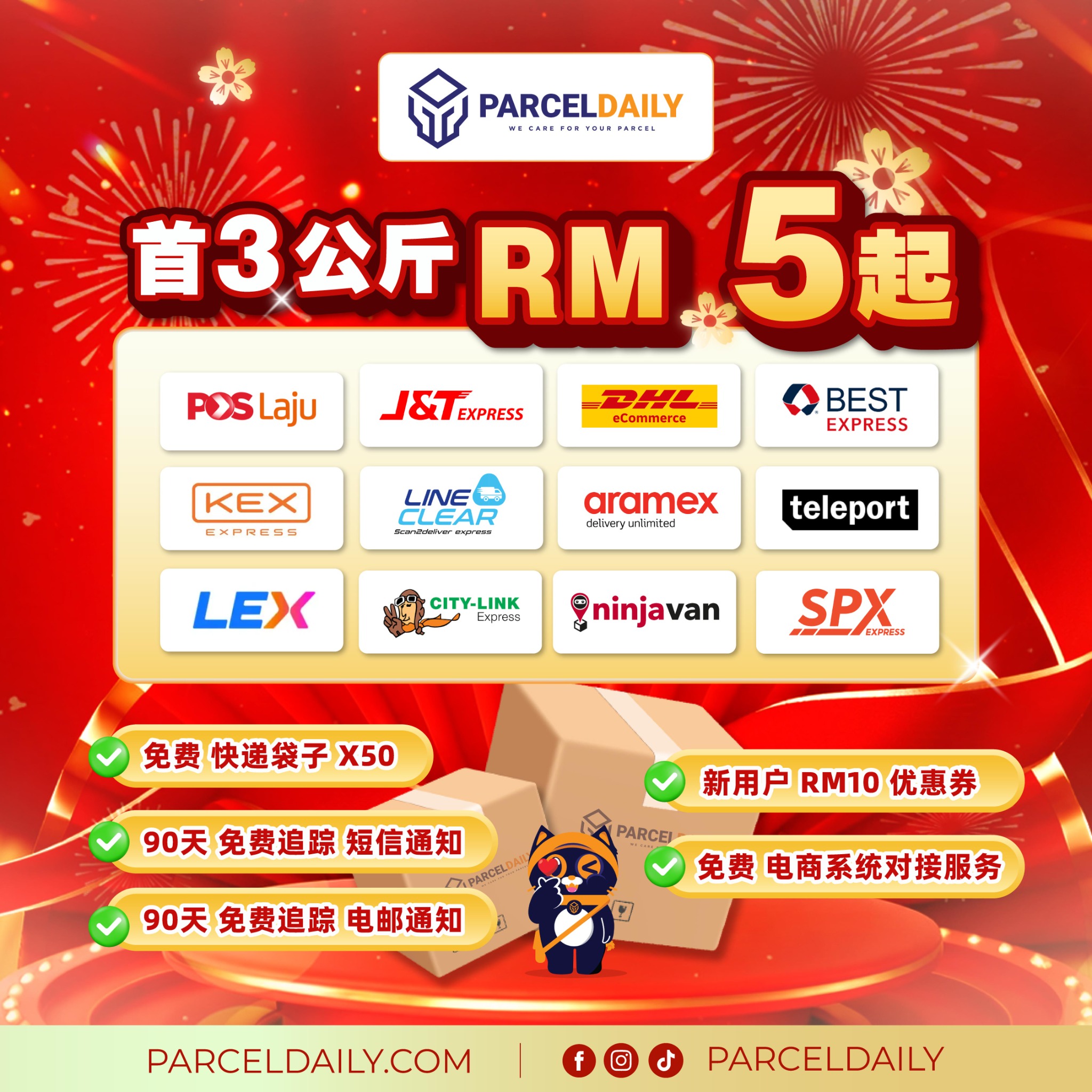 ParcelDaily Facebook ad