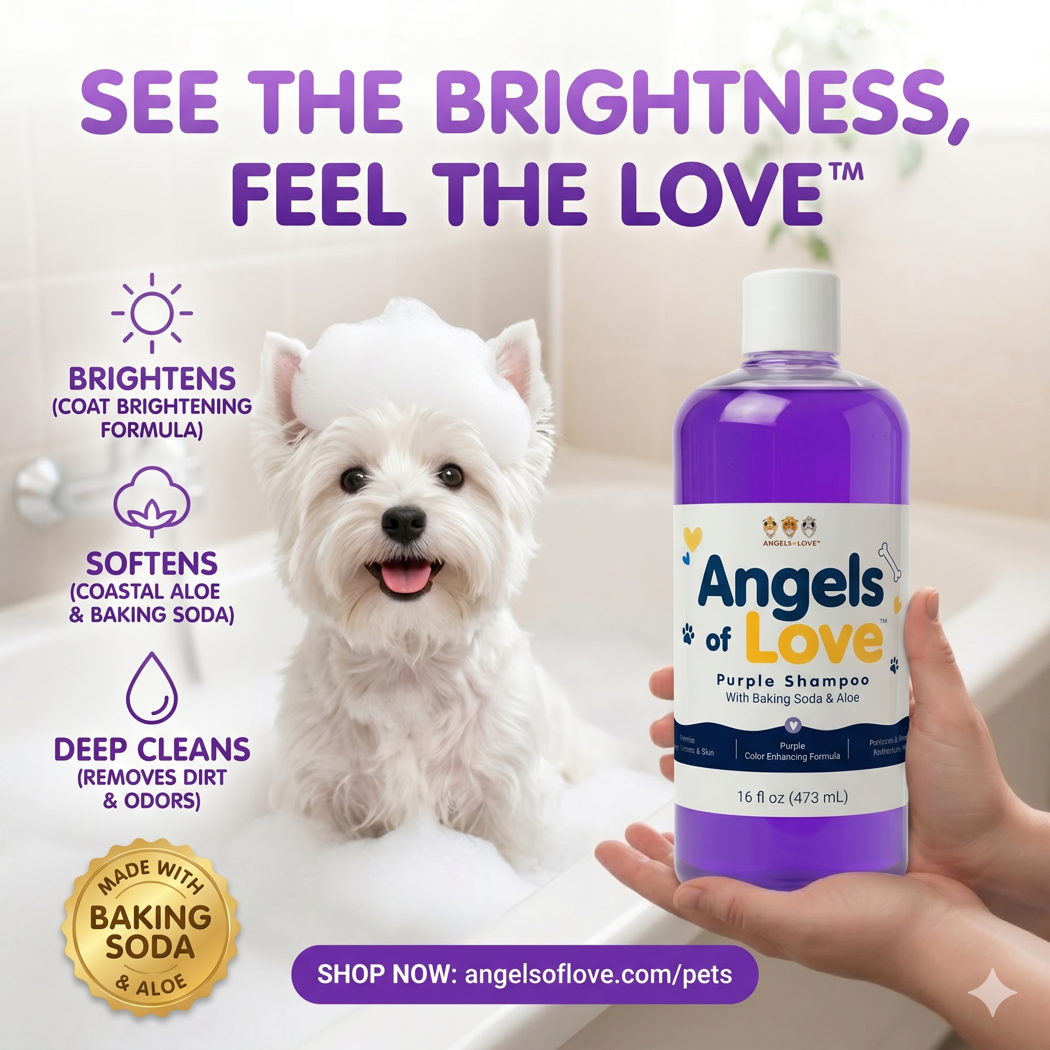 Angels Of Love Pet Care Facebook ad: Buy Dog Shampoo & Conditioner | Angels of Love Pet Care