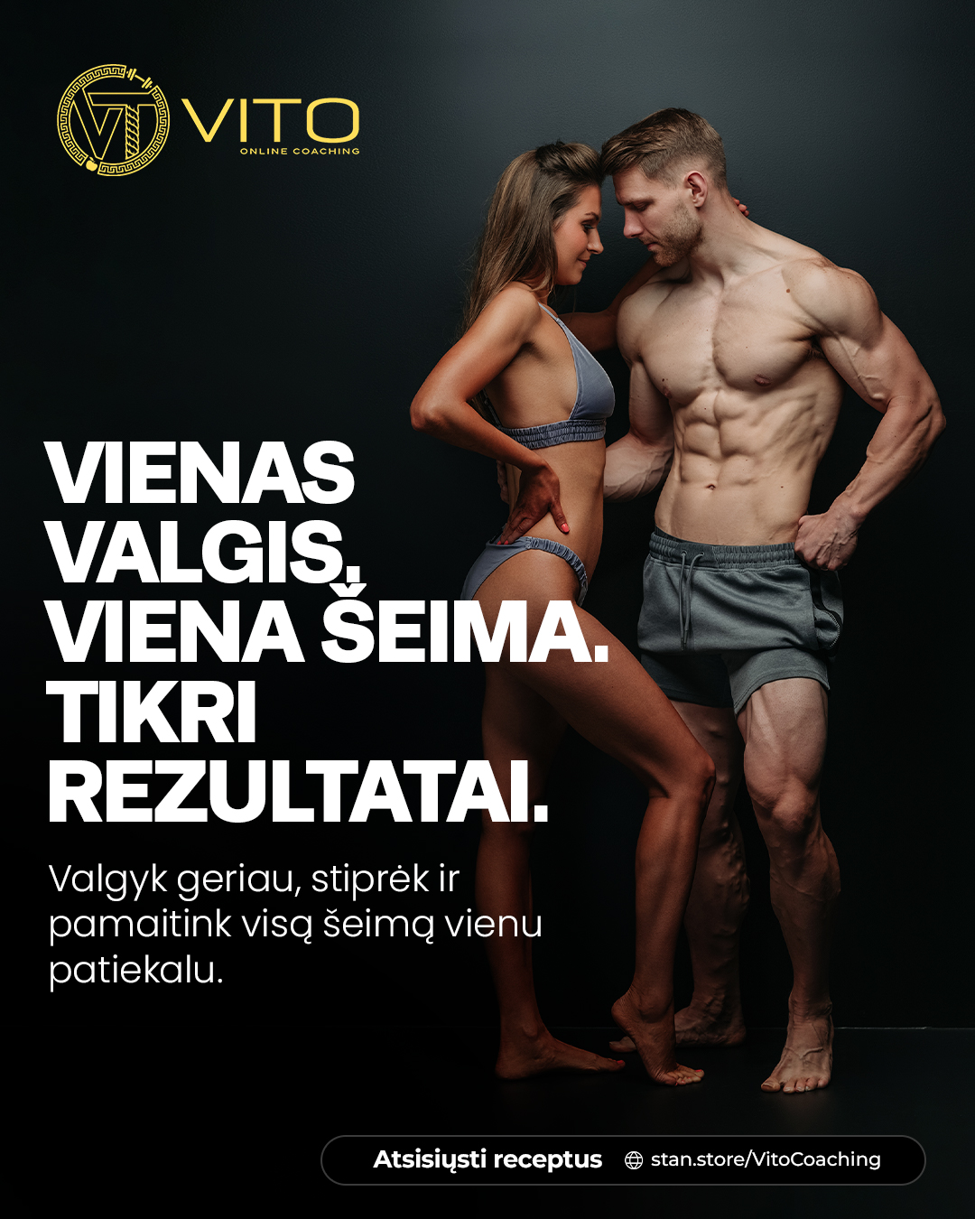 Vito Online Coach Facebook ad: Nustok būti asmeniniu virėju savo vaikams.