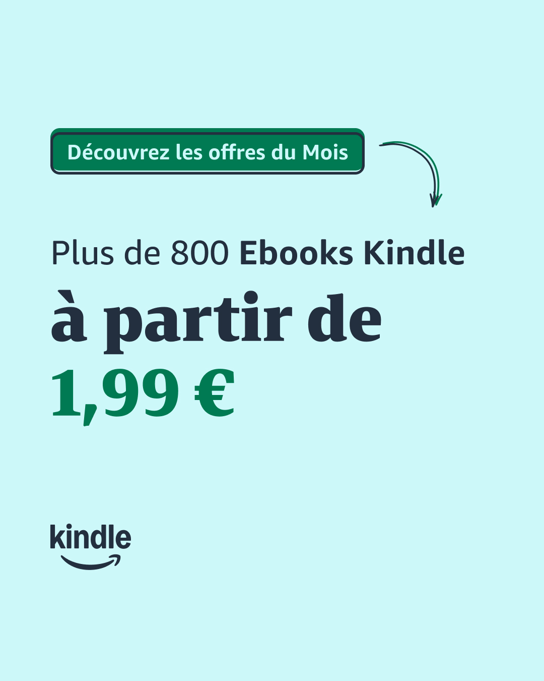 Amazon Kindle Facebook ad
