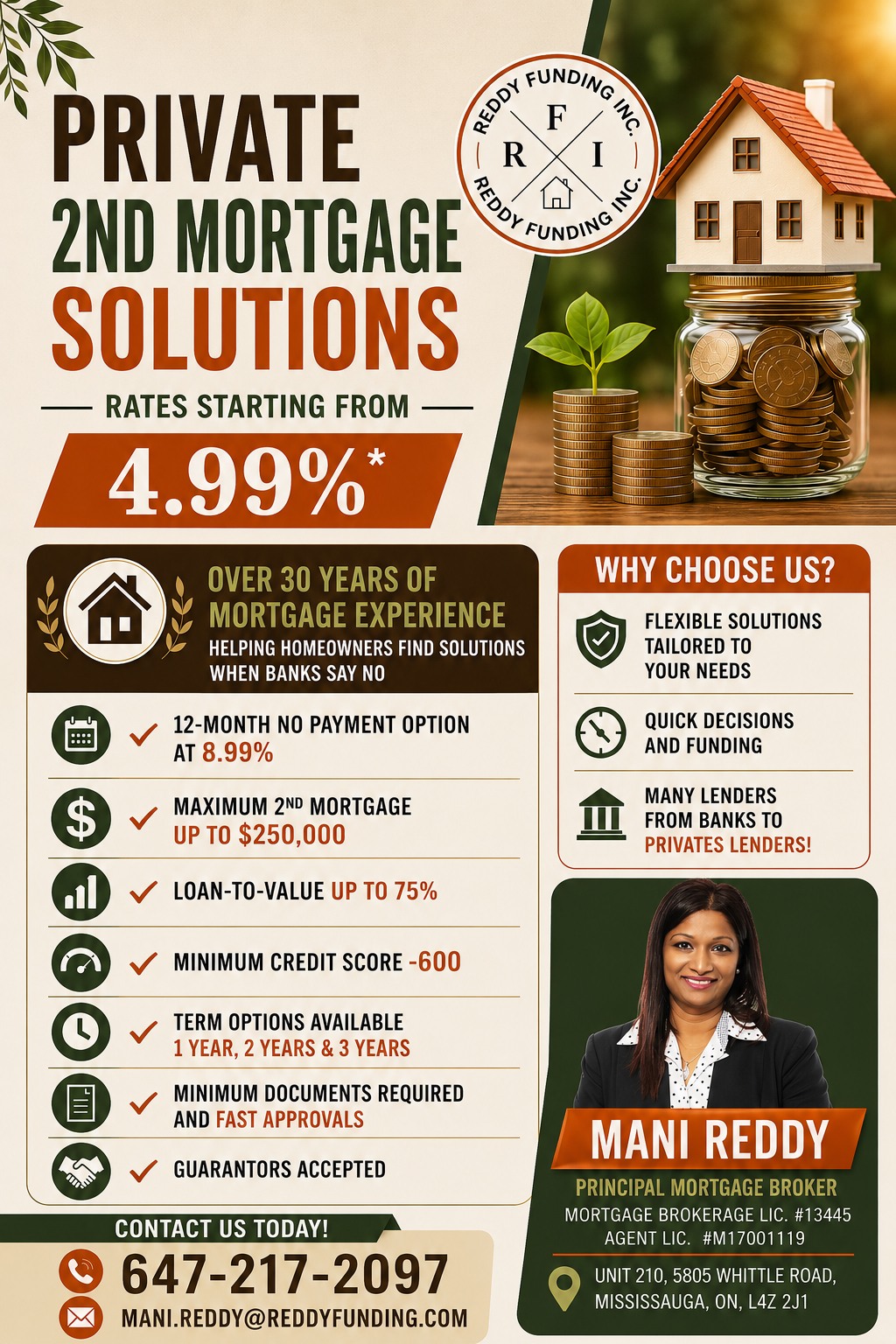 Mani Reddy Mortgage Broker Facebook ad