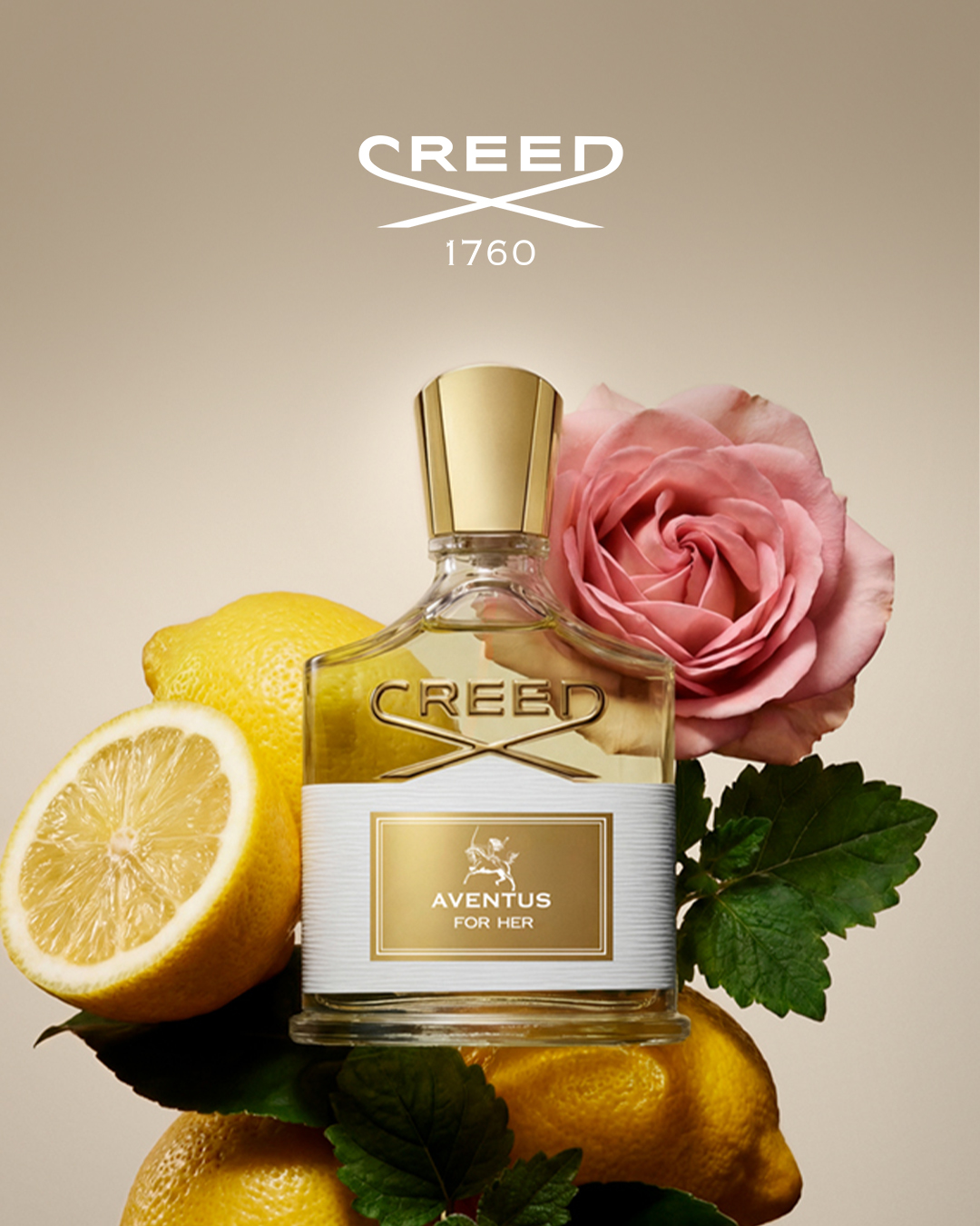Creed Fragrance Facebook ad: Shop Aventus for Her