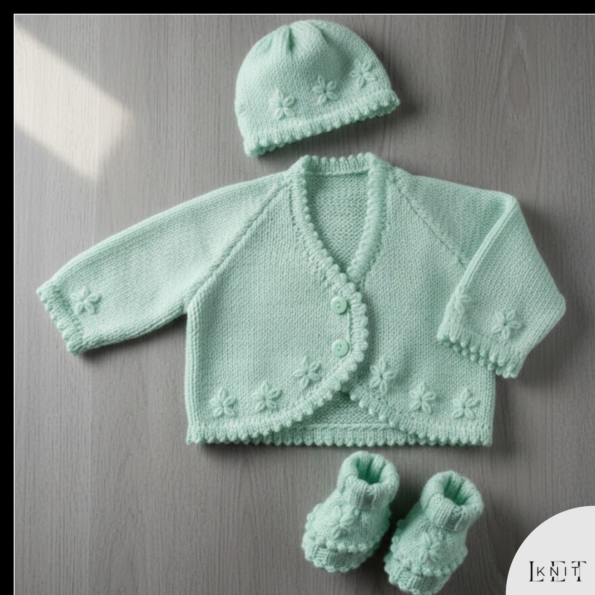 Let's Knit Facebook ad: Little Outside Outfit Knitting Pattern