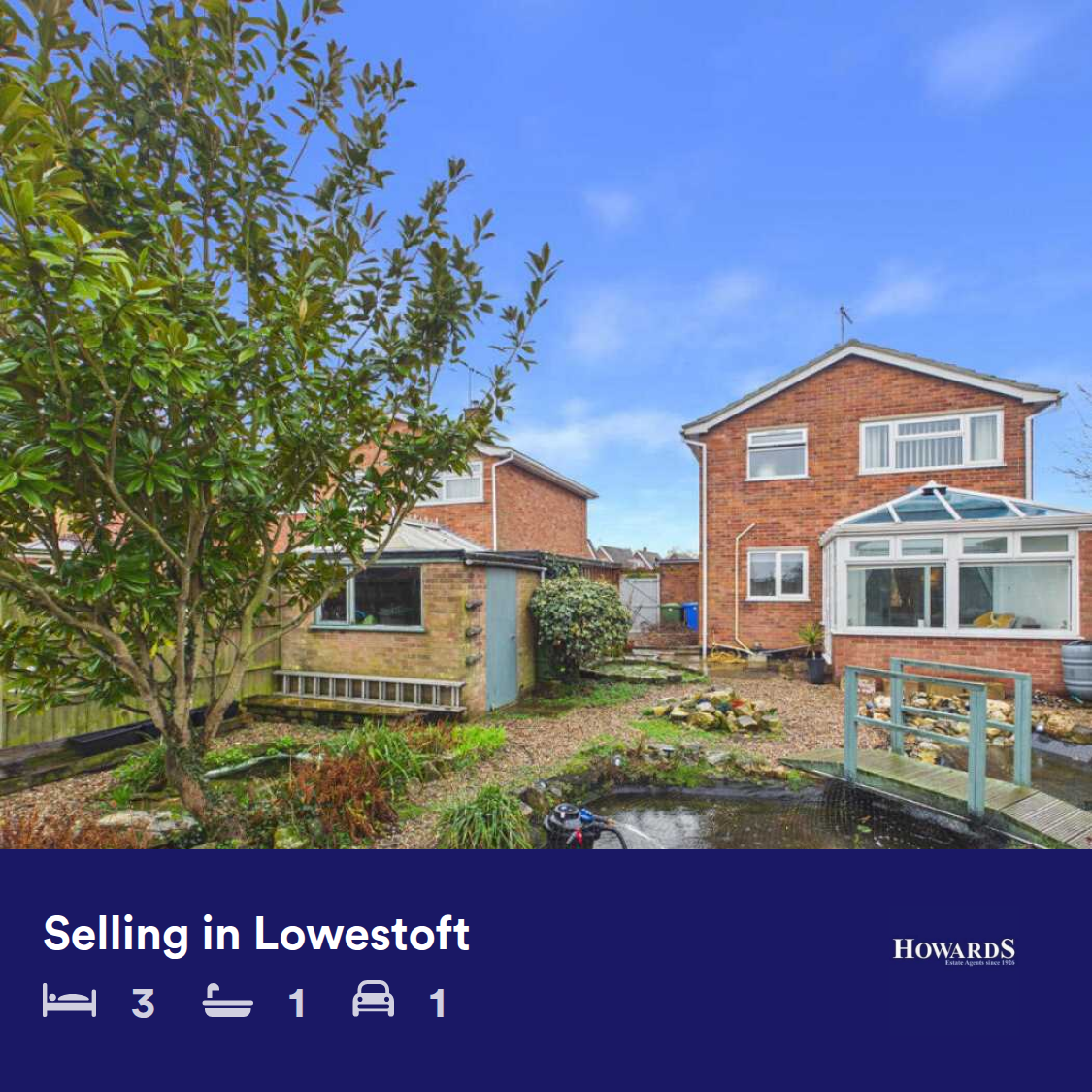 Howards Estate Agents Lowestoft Facebook ad
