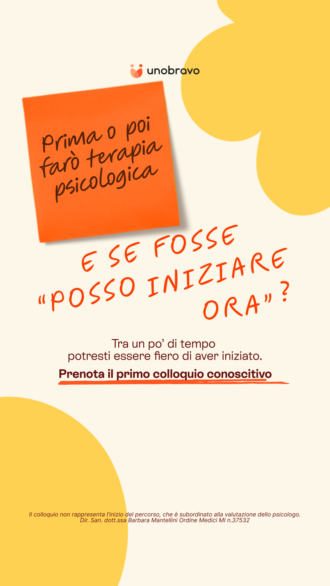 Unobravo Facebook ad