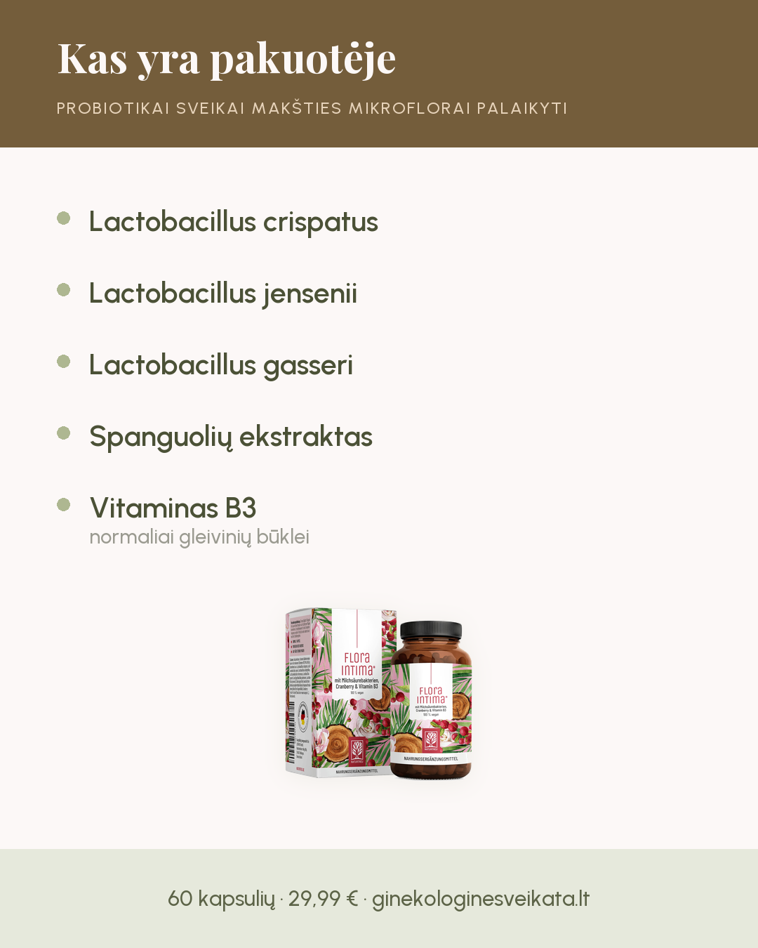 Ginekologinė Sveikata Facebook ad