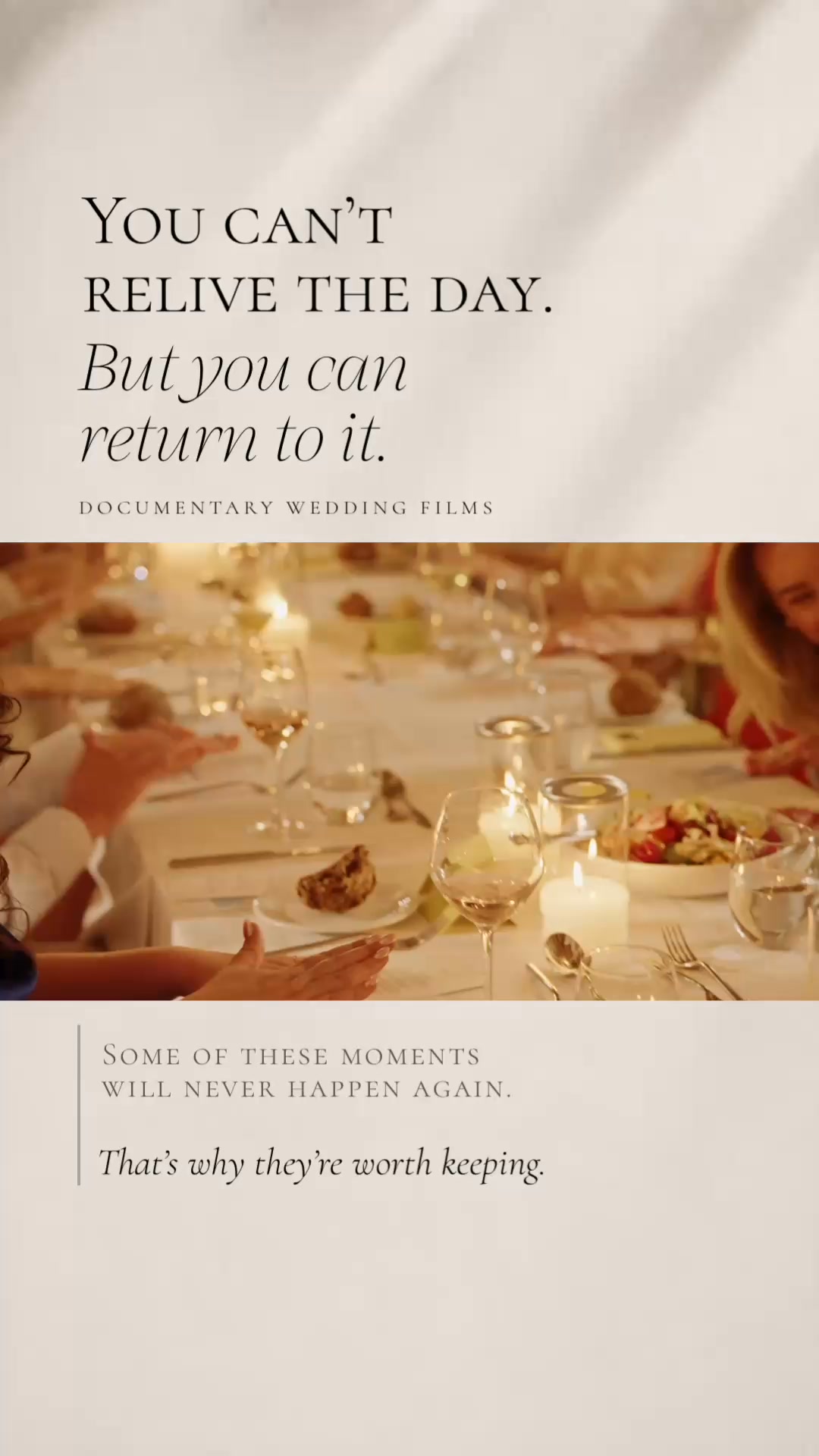 Wedding videographer Greece Facebook ad: Visit profile & DM to check availability for…