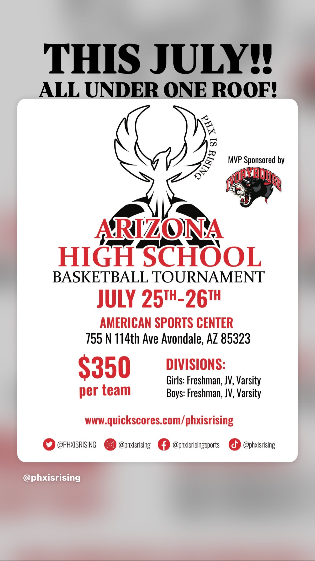 Phx is Rising Sports Facebook ad