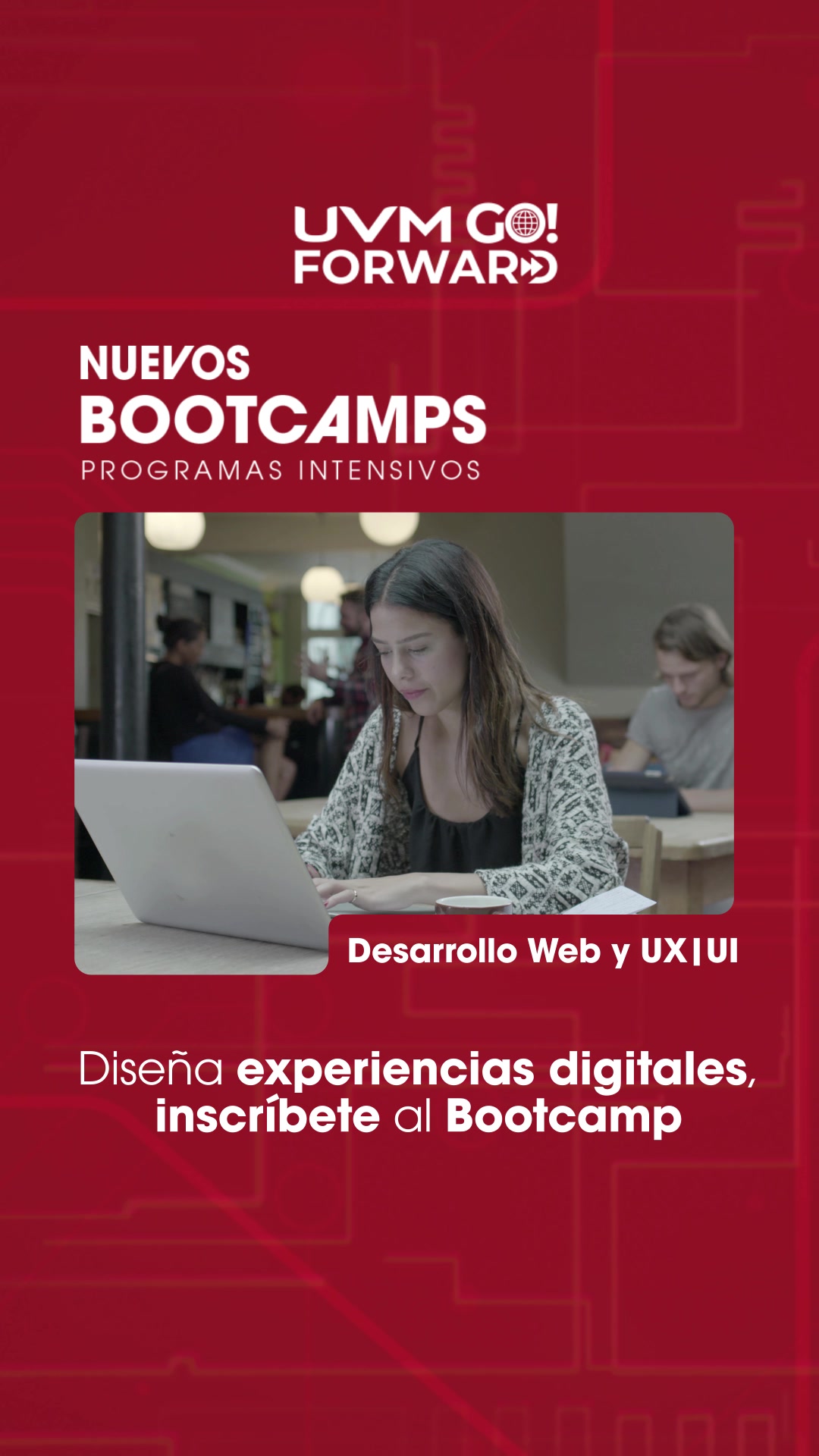 UVM Facebook ad: Especialízate en 6 meses