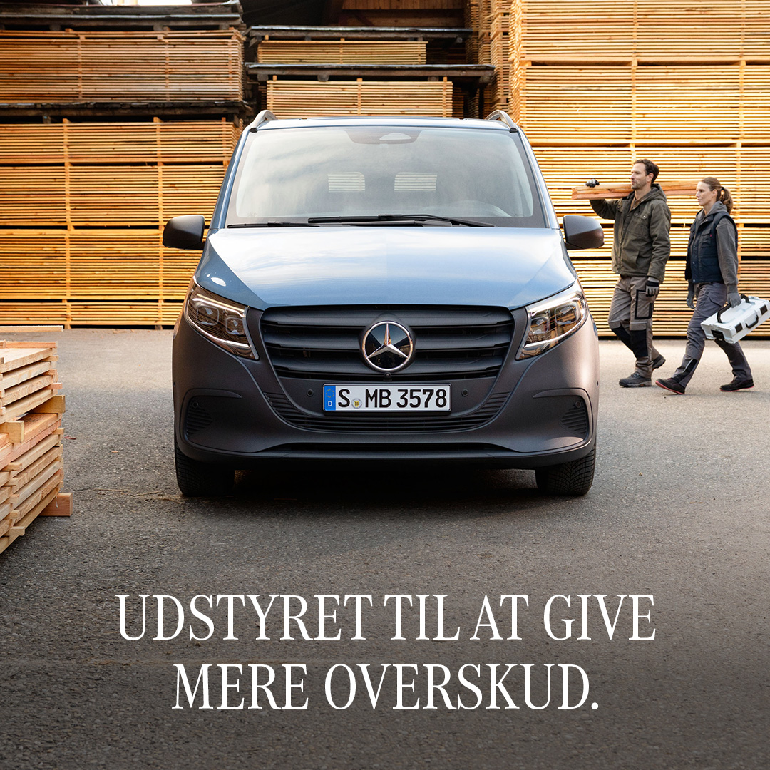 Mercedes-Benz Vans Facebook ad: Alt udstyret i en varebil fra Mercedes-Benz er…