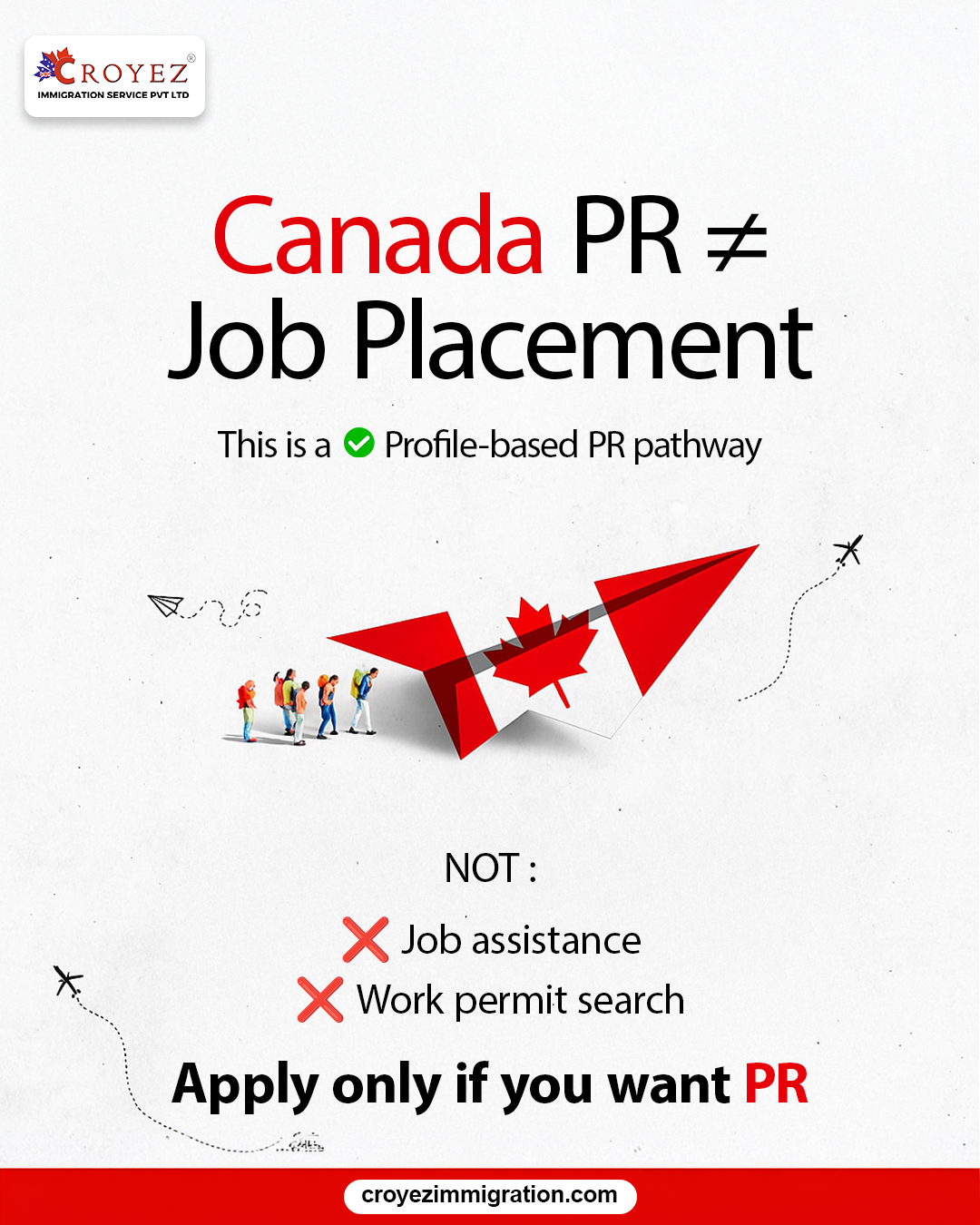 Croyez Immigration Facebook ad: Canada PR Profile Review