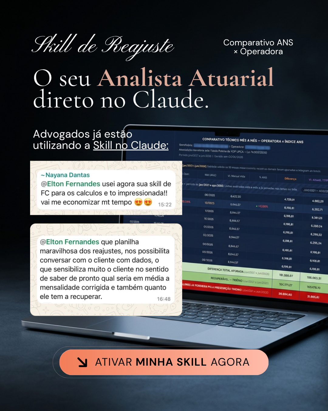 Elton Fernandes - Advocacia Especializada em Saúde Facebook ad: Claude Skill - Summit Direito da Saúde