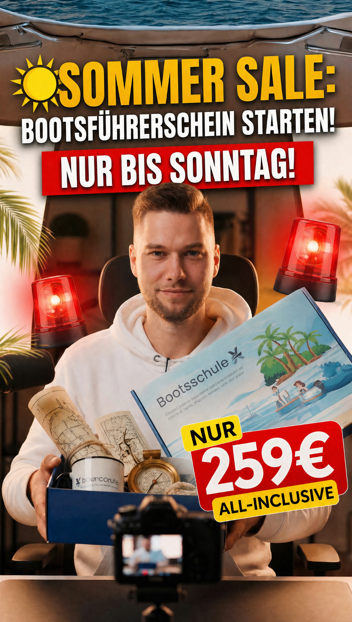 BootsschuleX Facebook ad from Jul 2, 2026