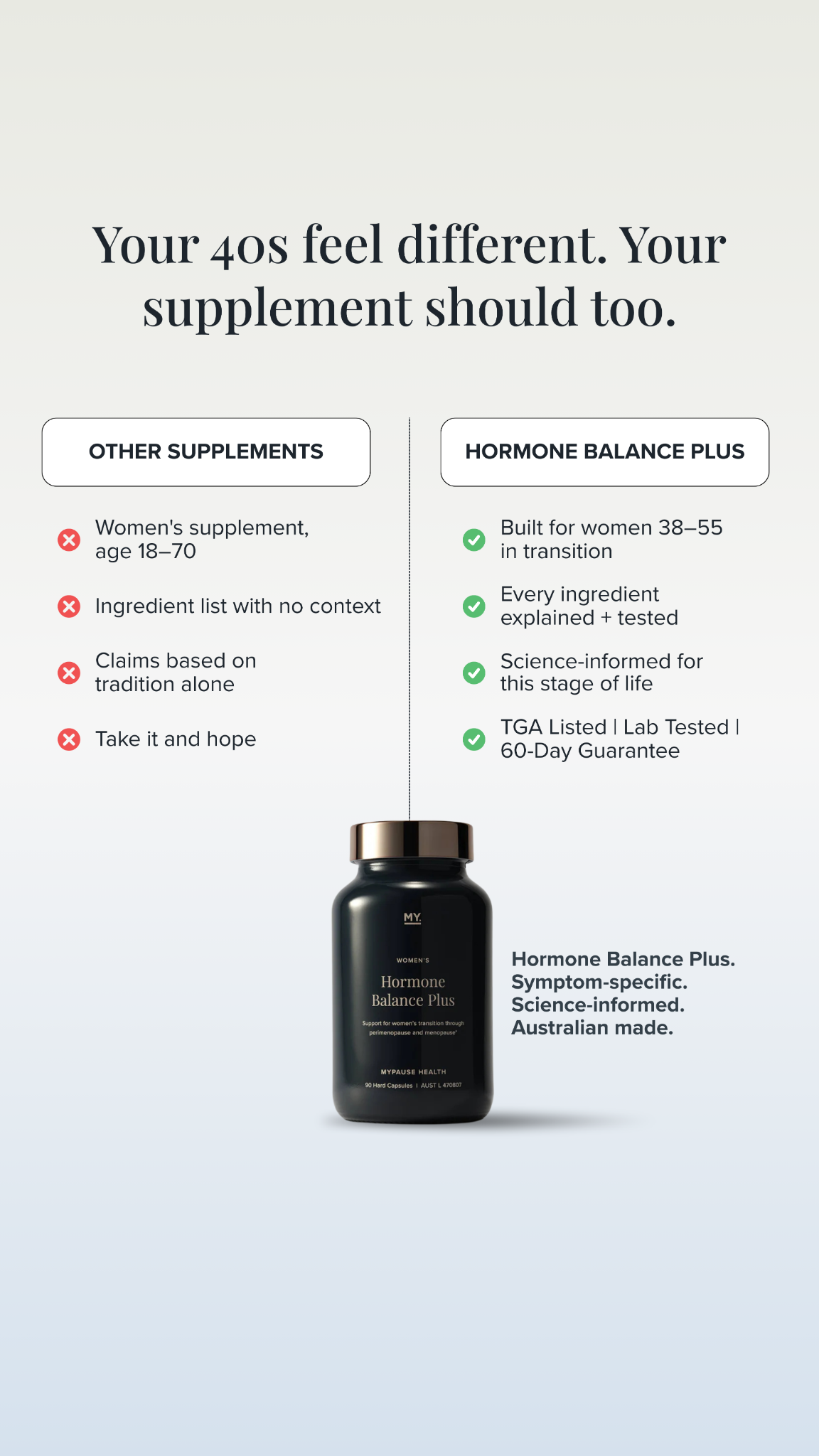 MyPause Health Facebook ad