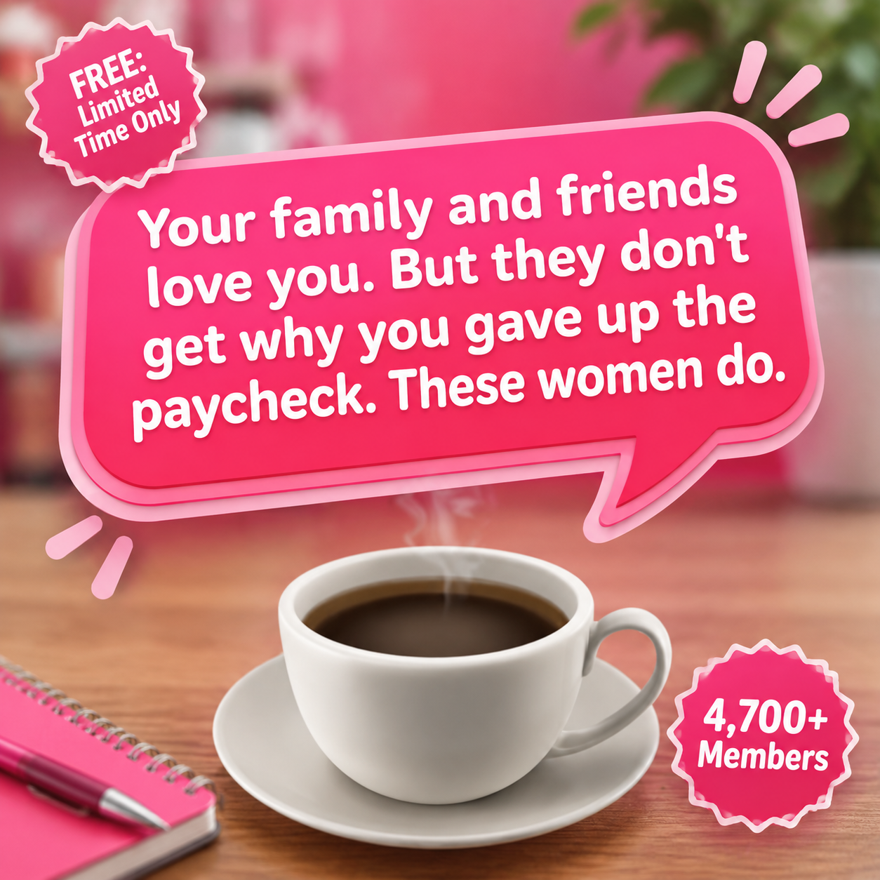 We Meet Wednesdays Facebook ad: FREE: Limited Time Only