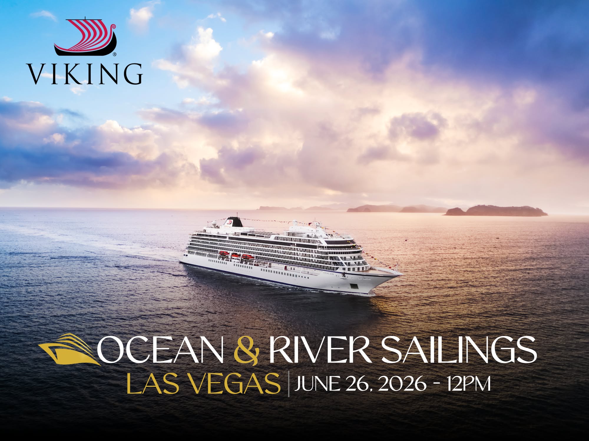 Ocean & River Sailings Facebook ad: Learn & Lunch with Viking