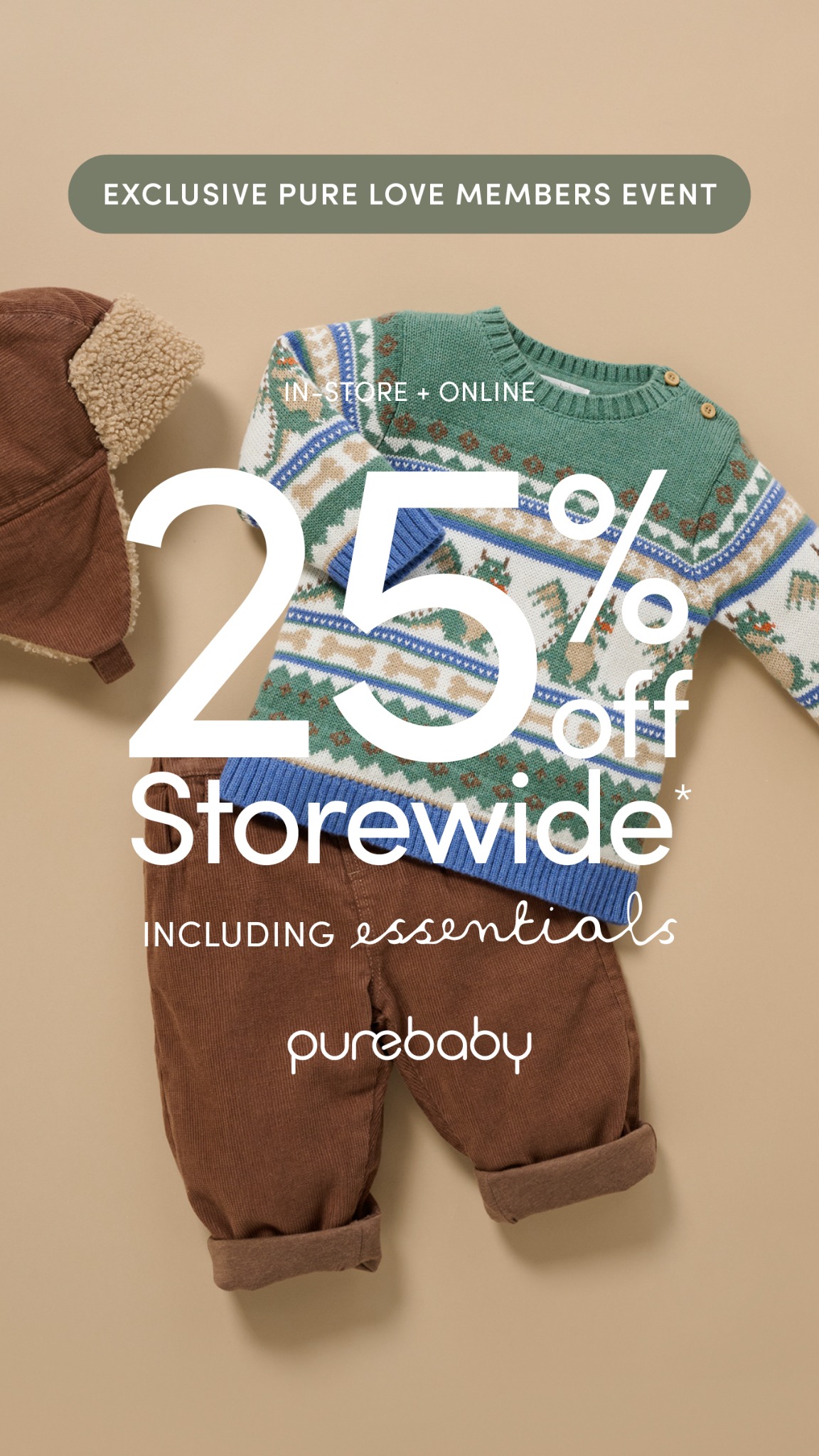 Purebaby Facebook ad