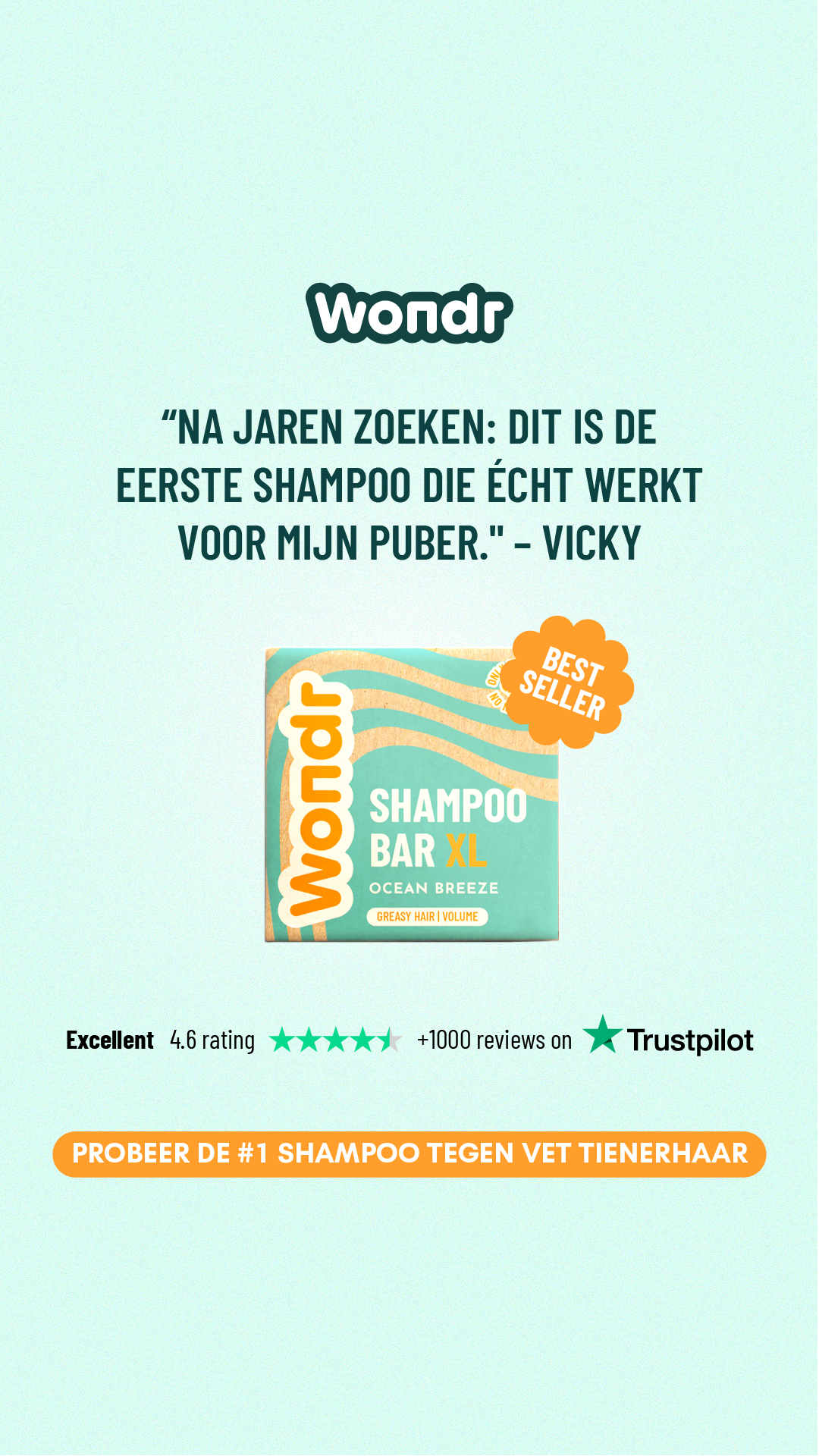 WONDR care Facebook ad