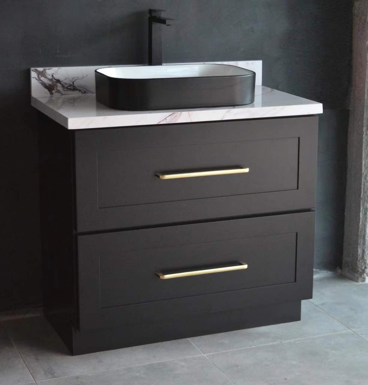 Jerry kitchen & Bath Ltd Facebook ad: Upgrade your bathroom with our high quality Black…