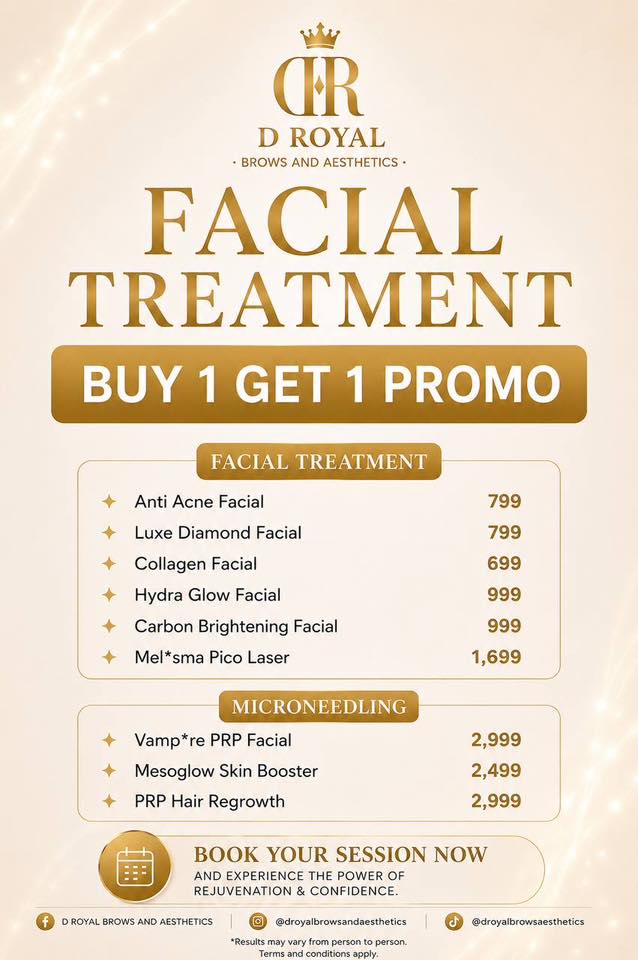 D Royal Brows and Aesthetics - BFRV Las Piñas Facebook ad: MAY PROMO IS HERE