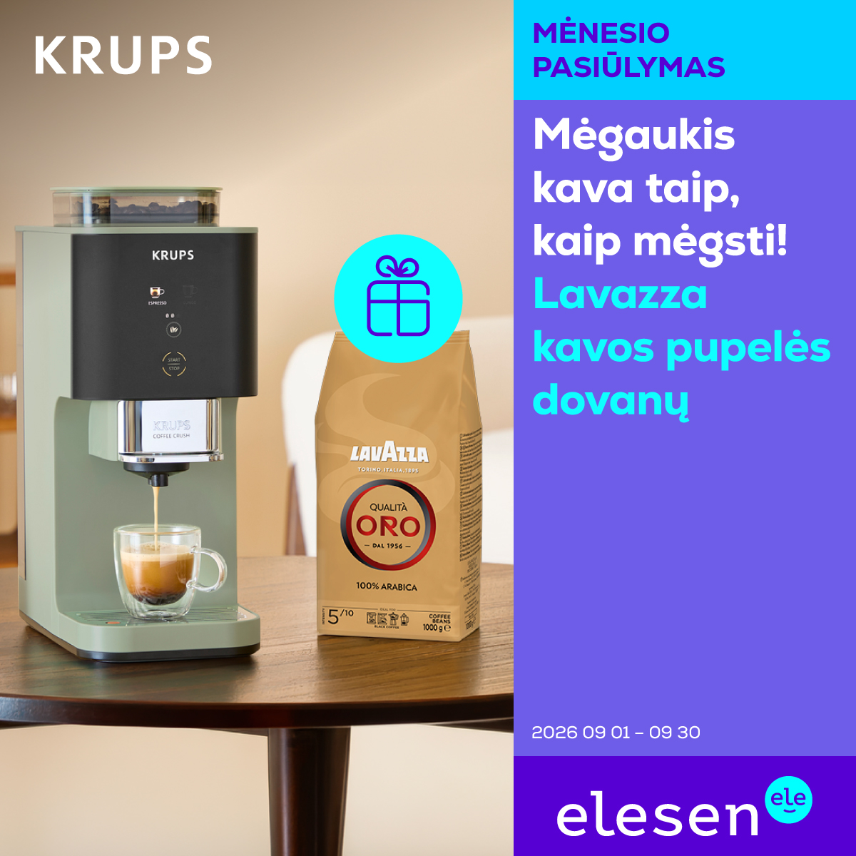 Elesen Facebook ad: Puikus skonis + dovana