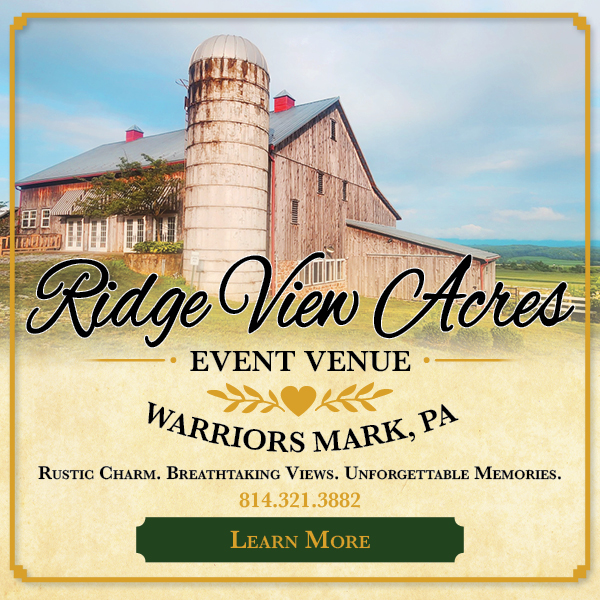 Ridge View Acres Facebook ad: Book Your Event Today!