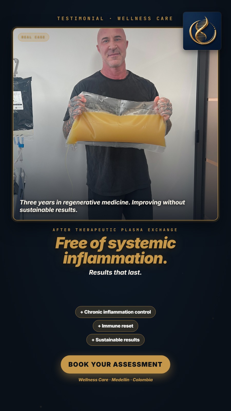 Wellness Care Facebook ad: Backed by science. Powered by medicine.