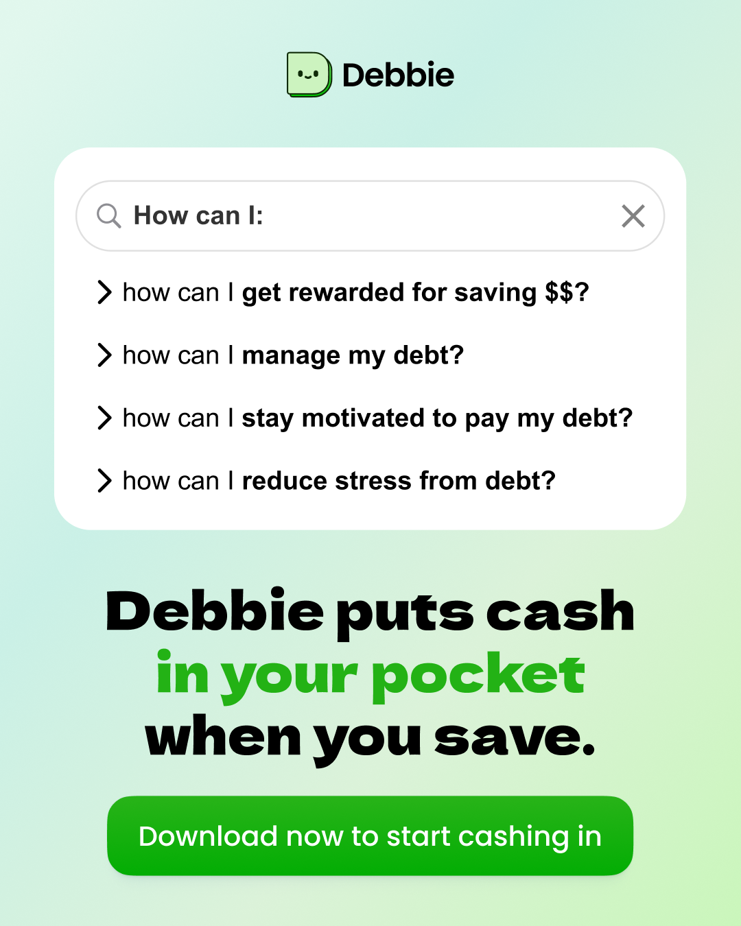 Debbie Facebook ad