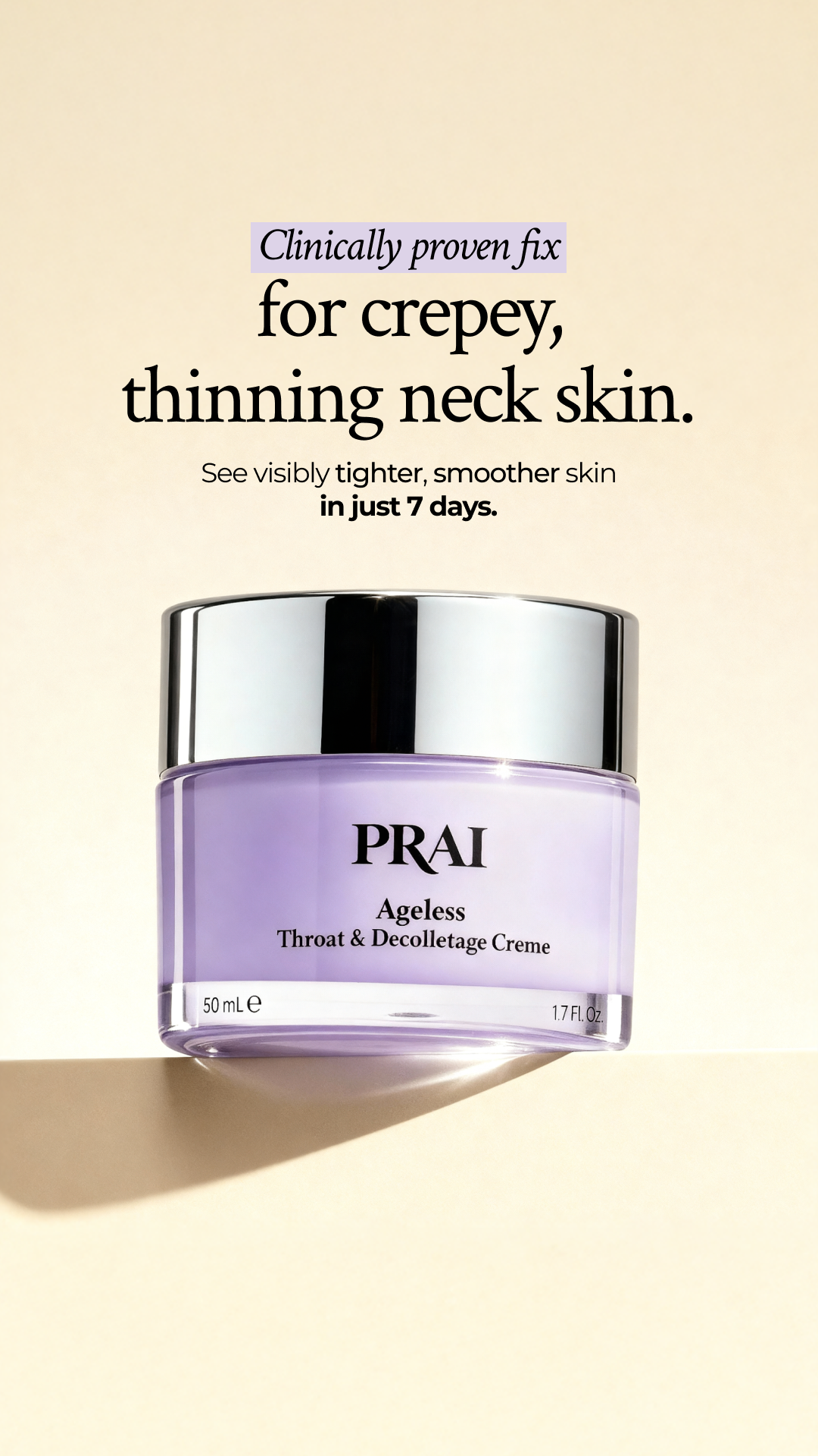 PRAI Beauty Facebook ad from Mar 4, 2026