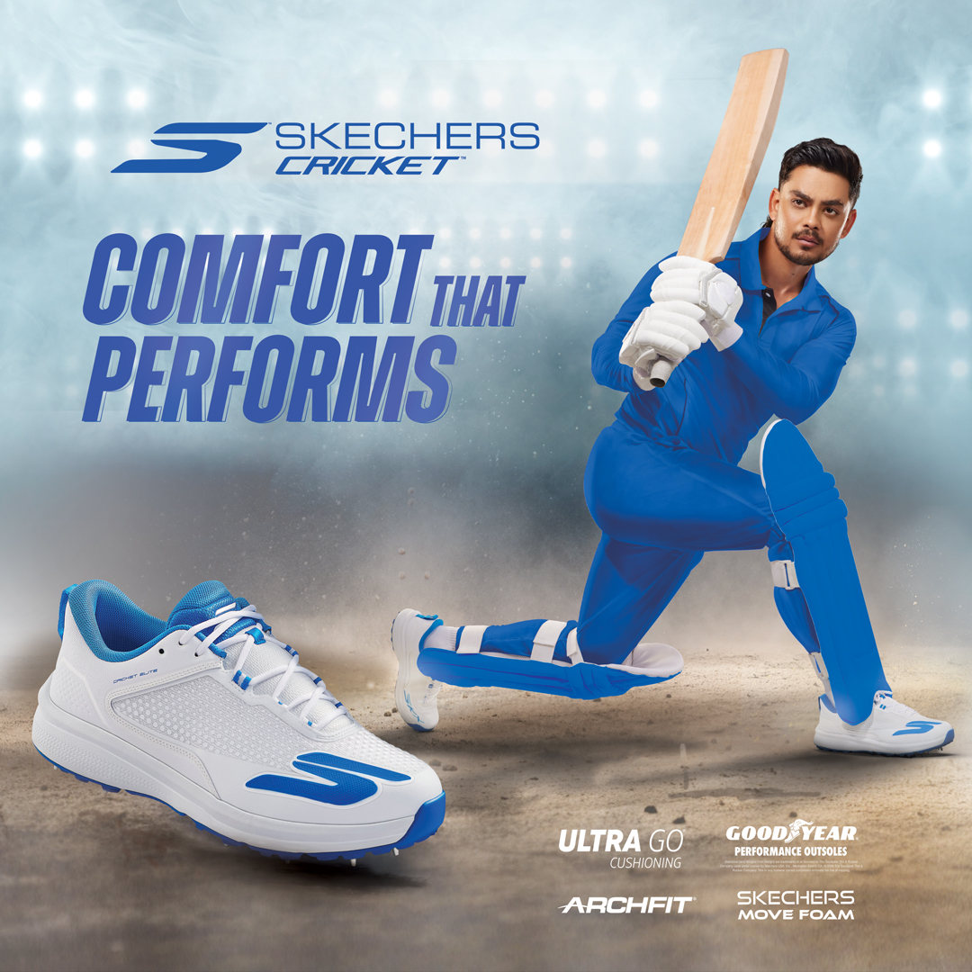 Skechers Cricket Facebook ad: Be game ready with cricket shoes that are…