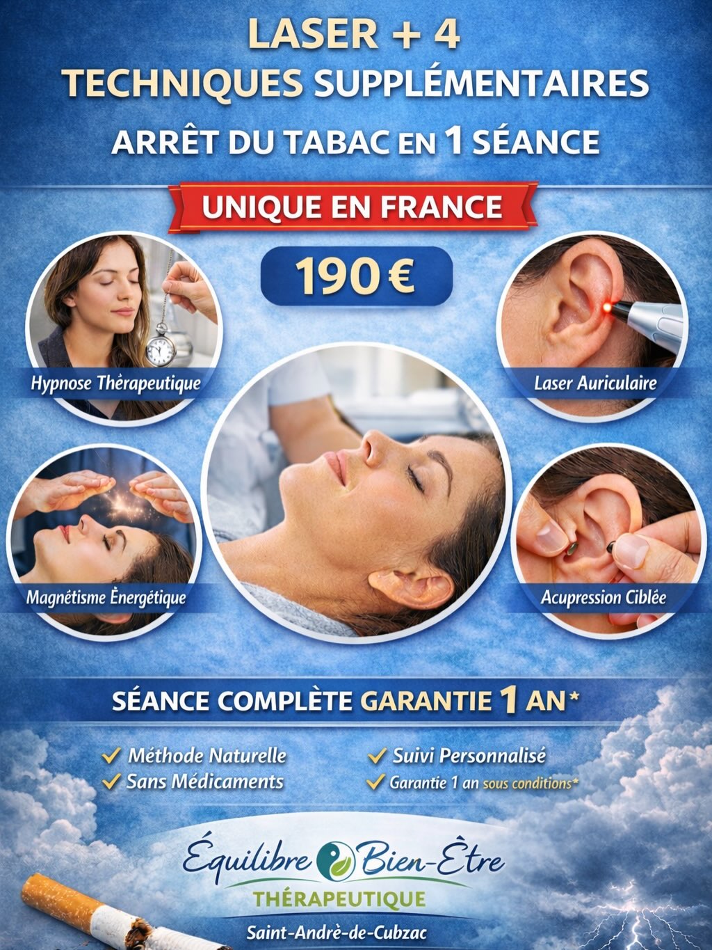 Équilibre et bien-être thérapeutique  Facebook ad