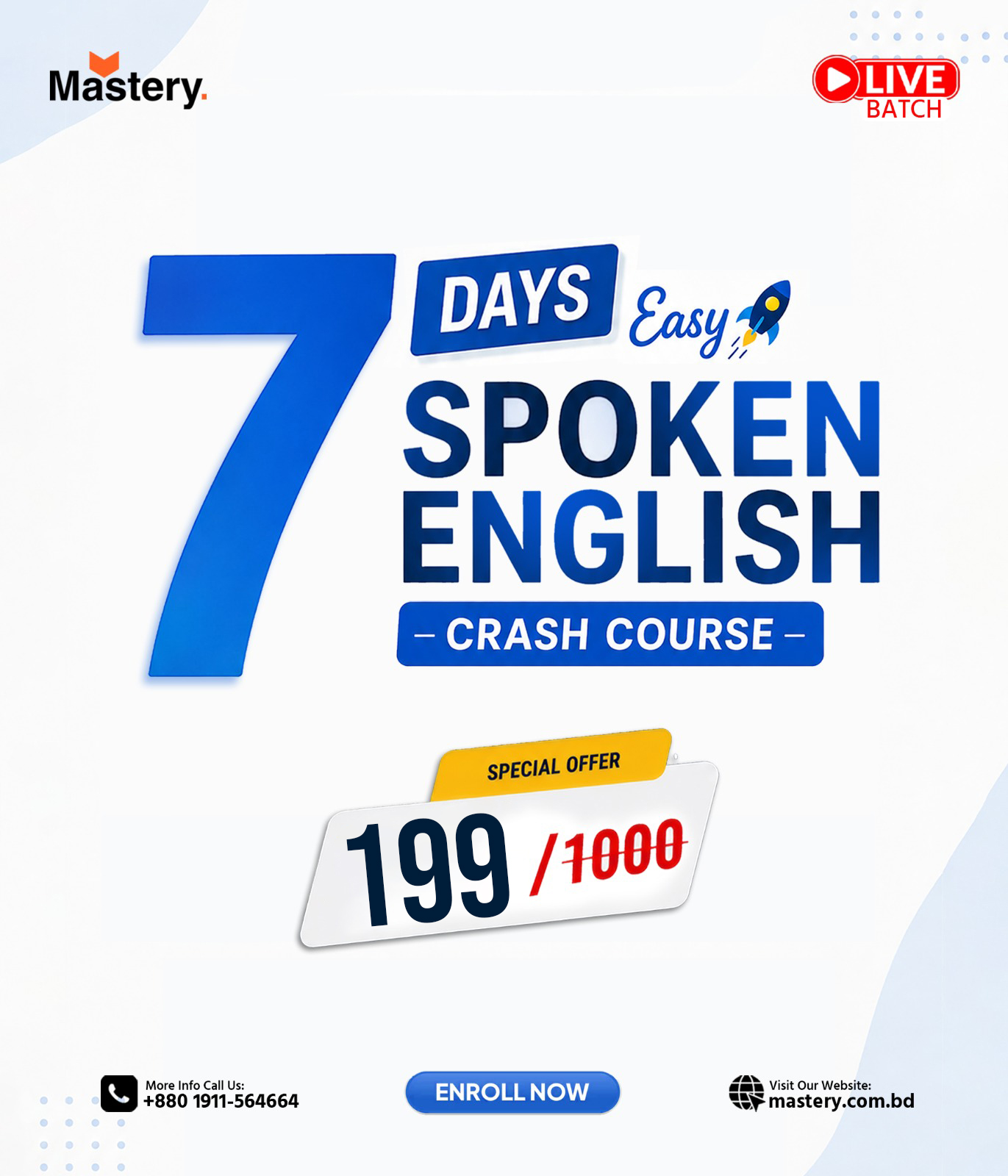 Mastery Spoken English Facebook ad
