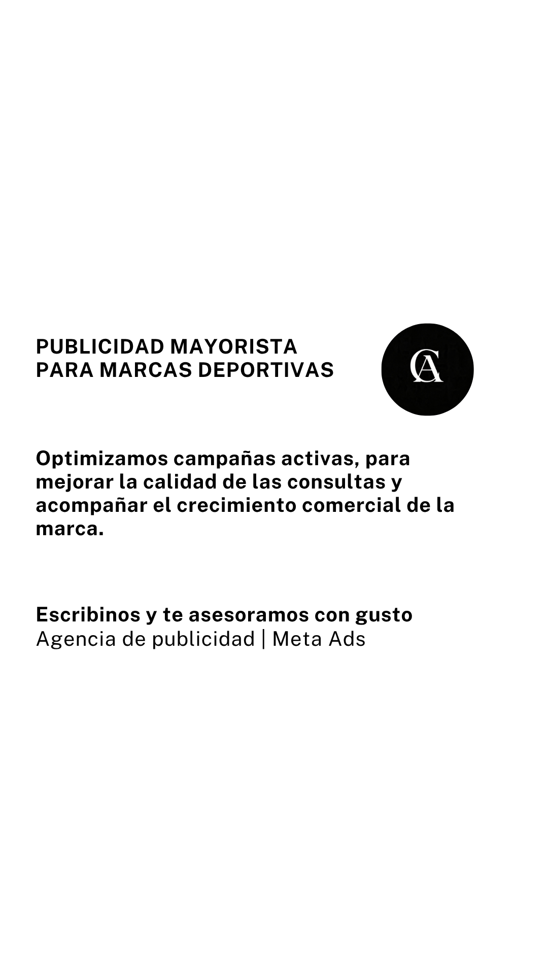 CAFA ADS Facebook ad: Escribinos
