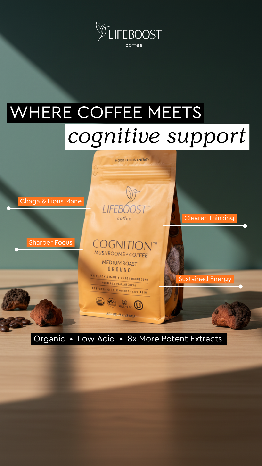 Lifeboost Coffee Facebook ad