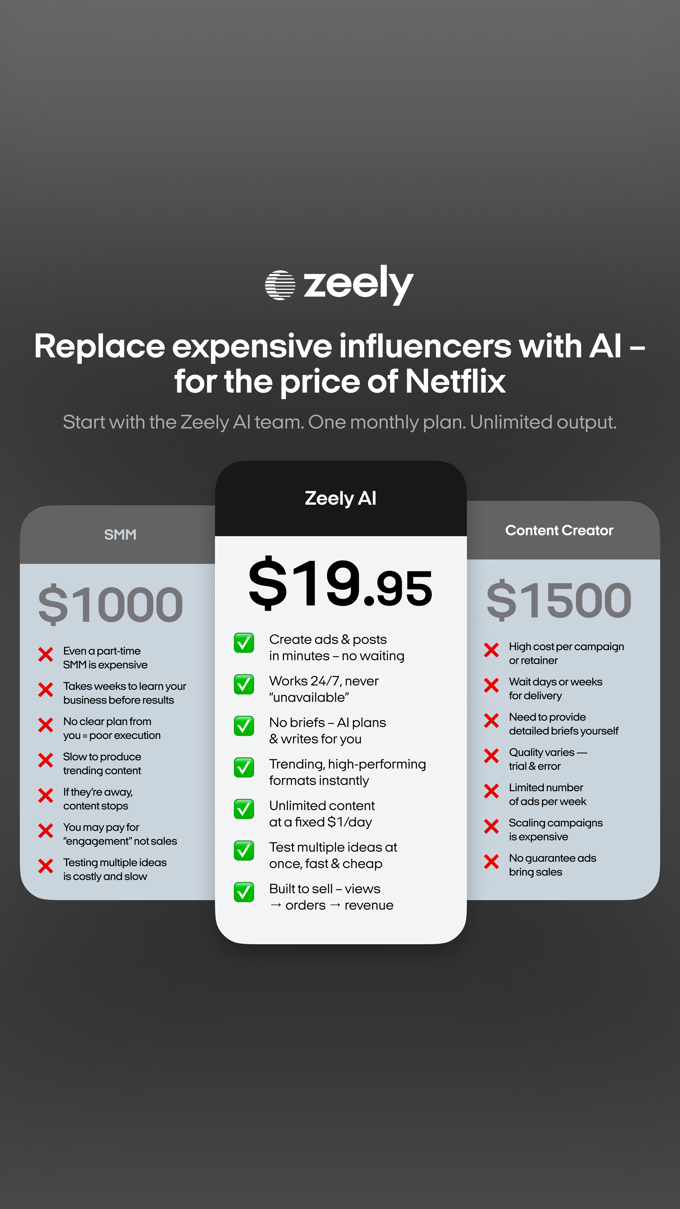 Zeely Facebook ad