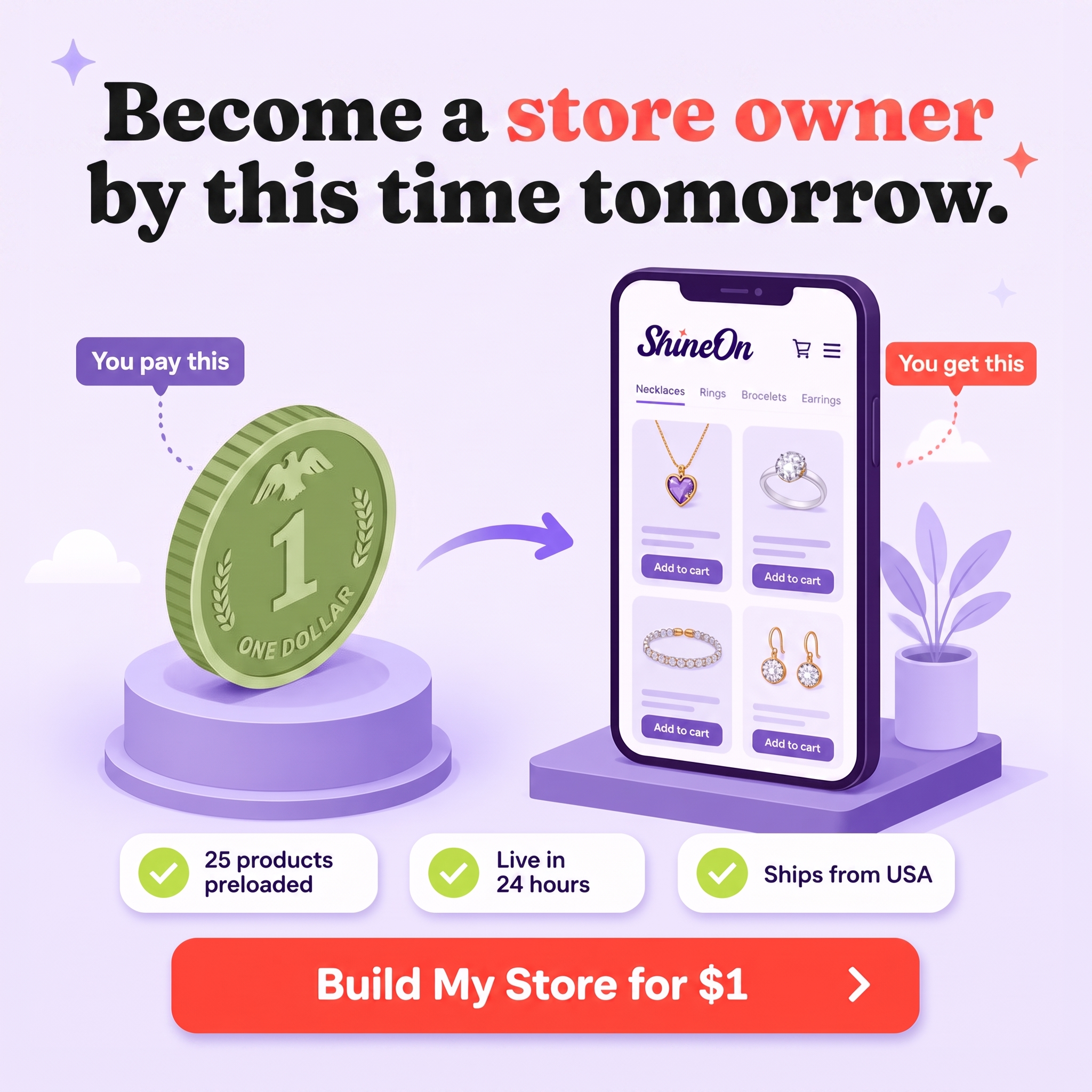 ShineOn Facebook ad