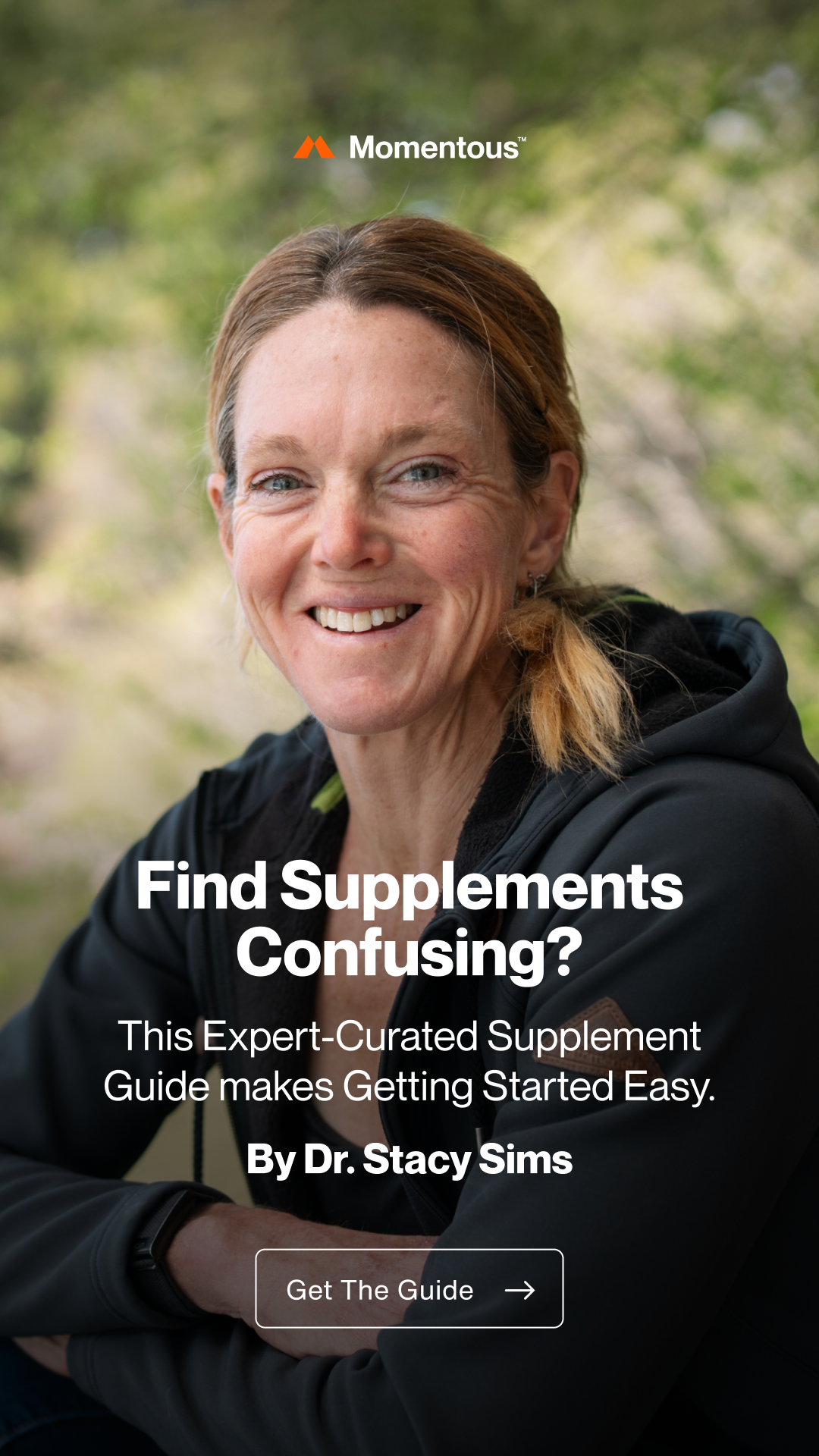 Dr. Stacy Sims Facebook ad: My Supplement Guide