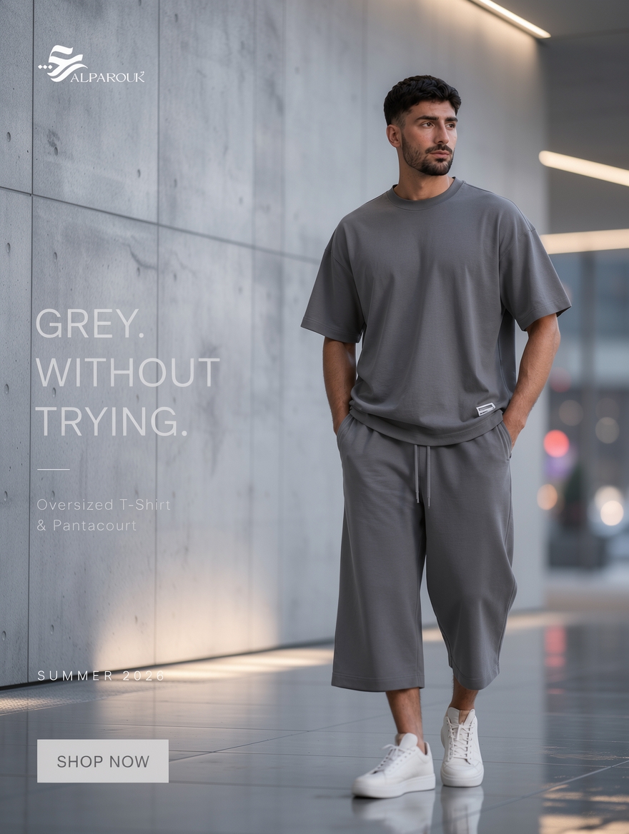 Alfarouk Facebook ad: ENSEMBLE OVERSIZE
