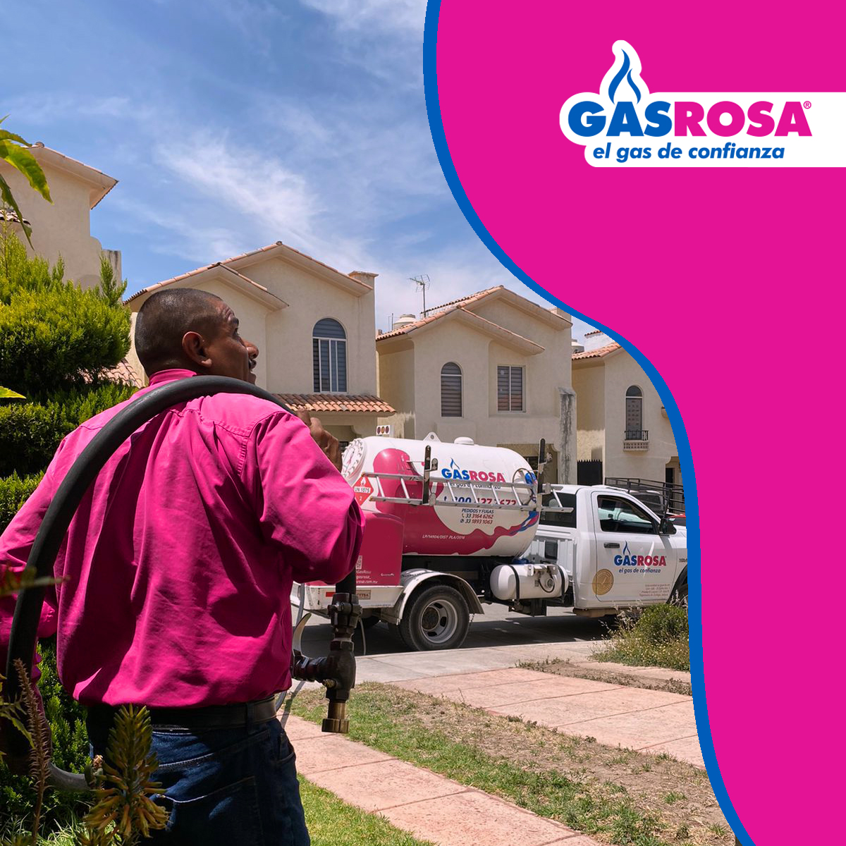Gas Rosa Facebook ad: Haz tu pedido de Gas LP para tu…