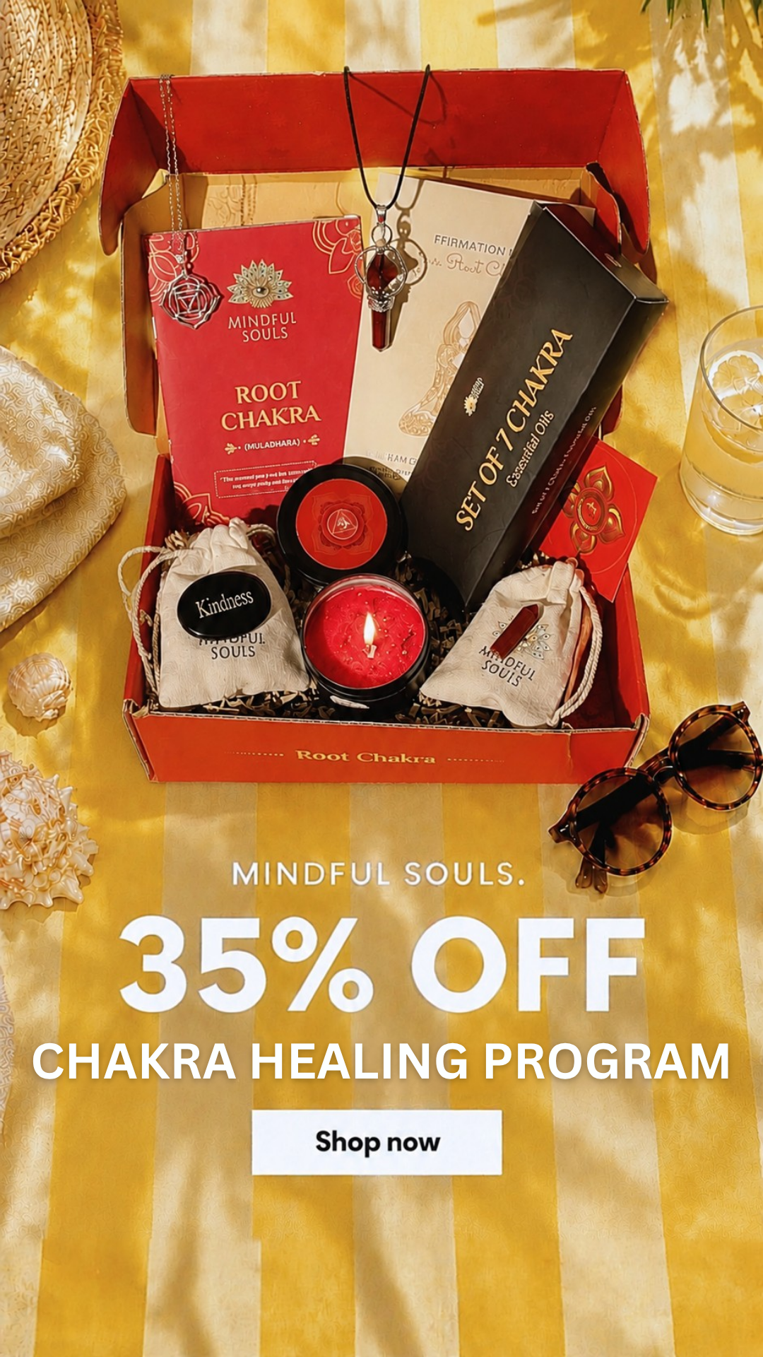 Chakra Healing Box Facebook ad: Finally, Chakras That Make Sense