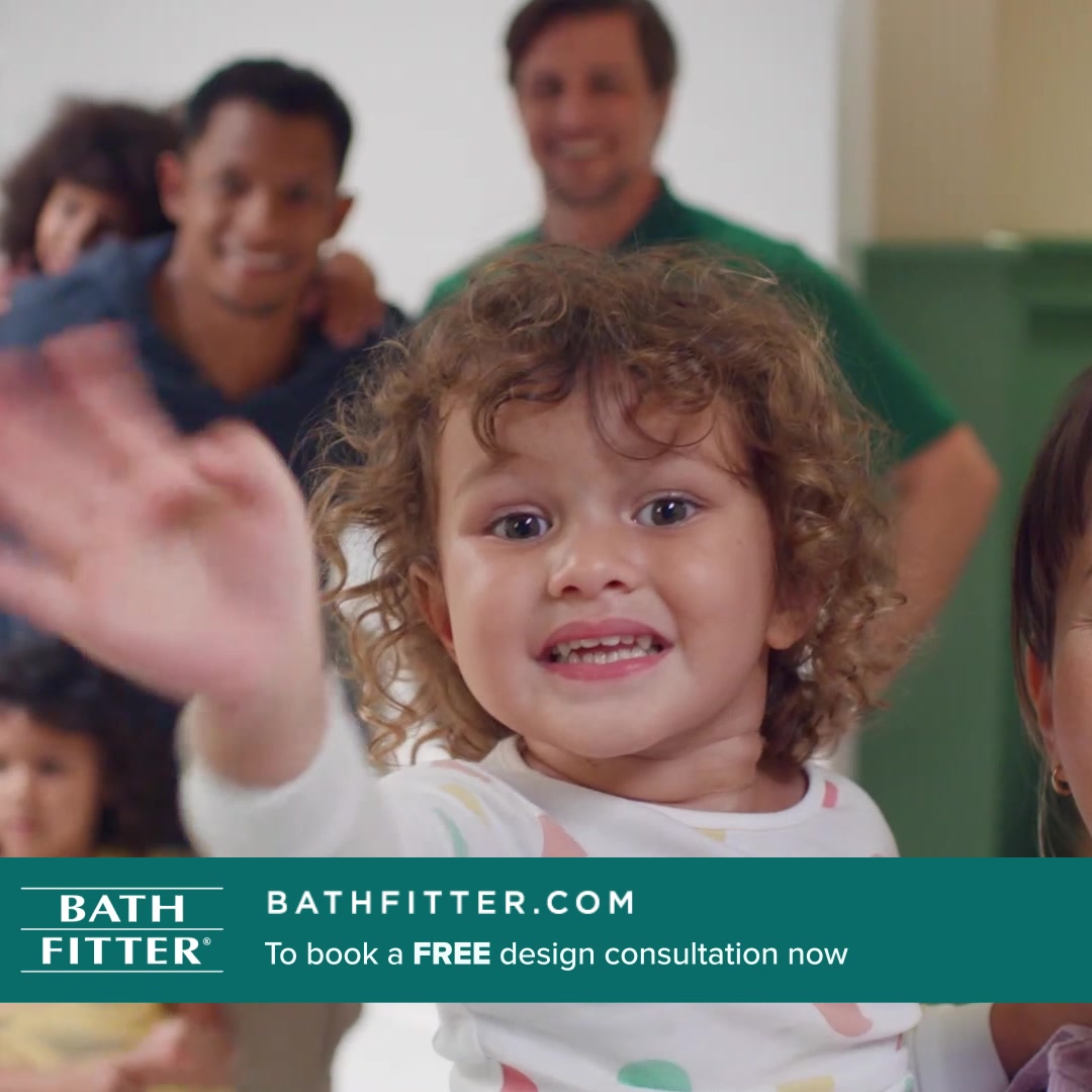 Bath Fitter Facebook ad: New Bathroom In One Day