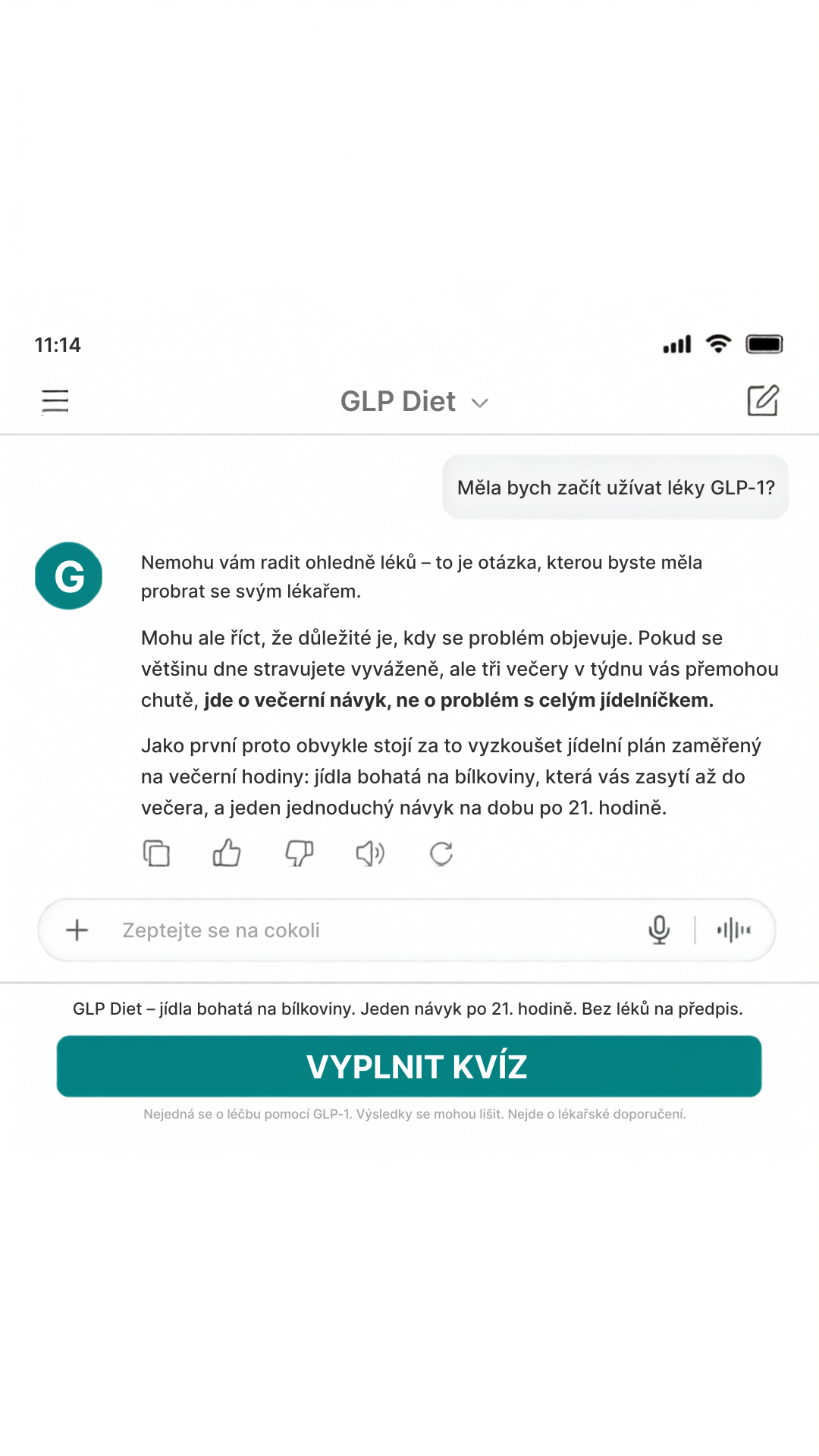GLP Reset Program Facebook ad