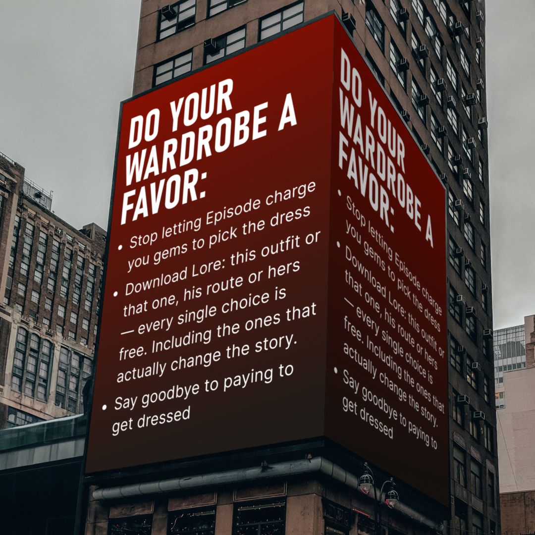Lore: Interactive Stories Facebook ad