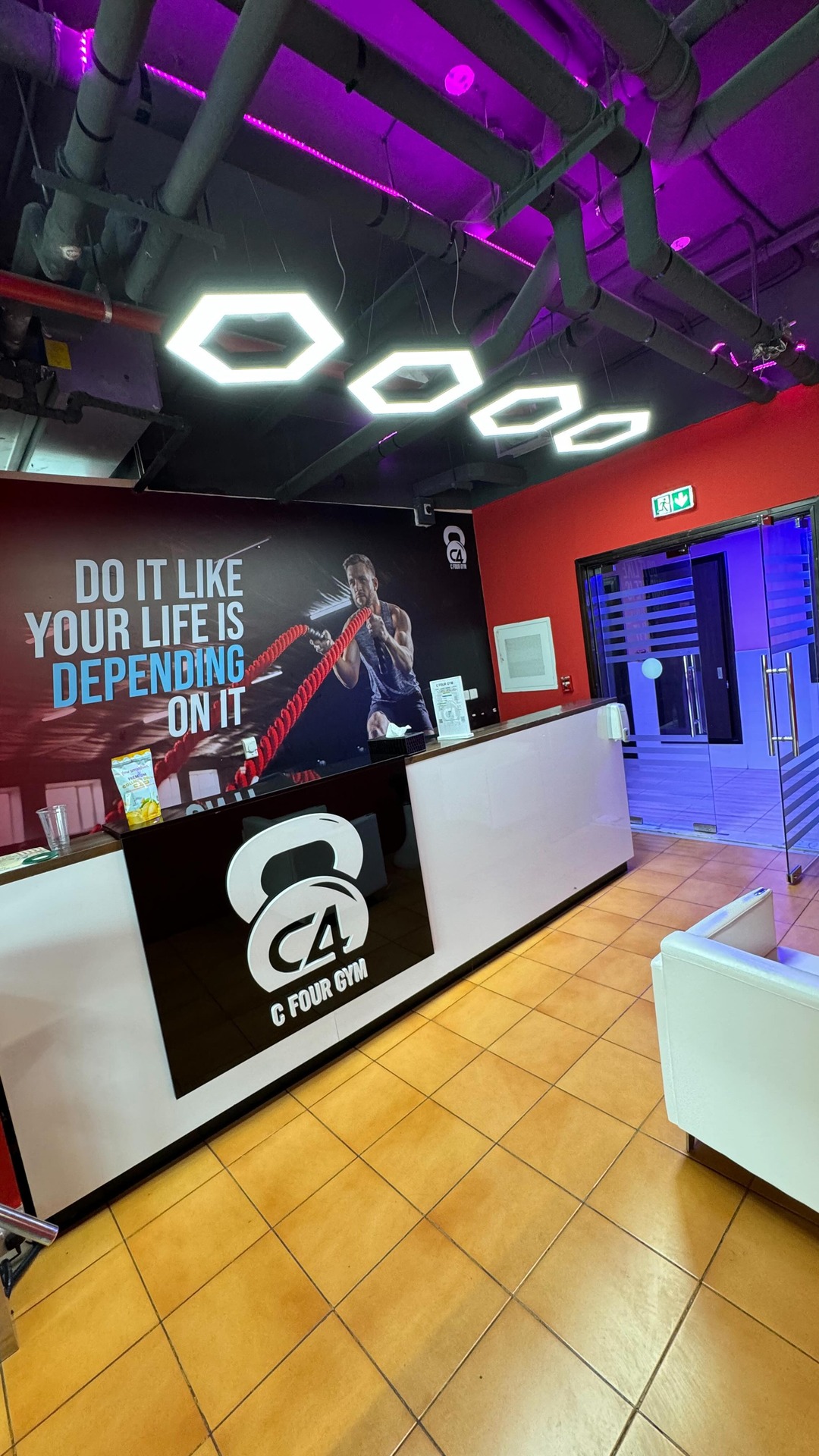 C4 Gym Facebook ad: Join @cfourgym One of the best Gyms in…