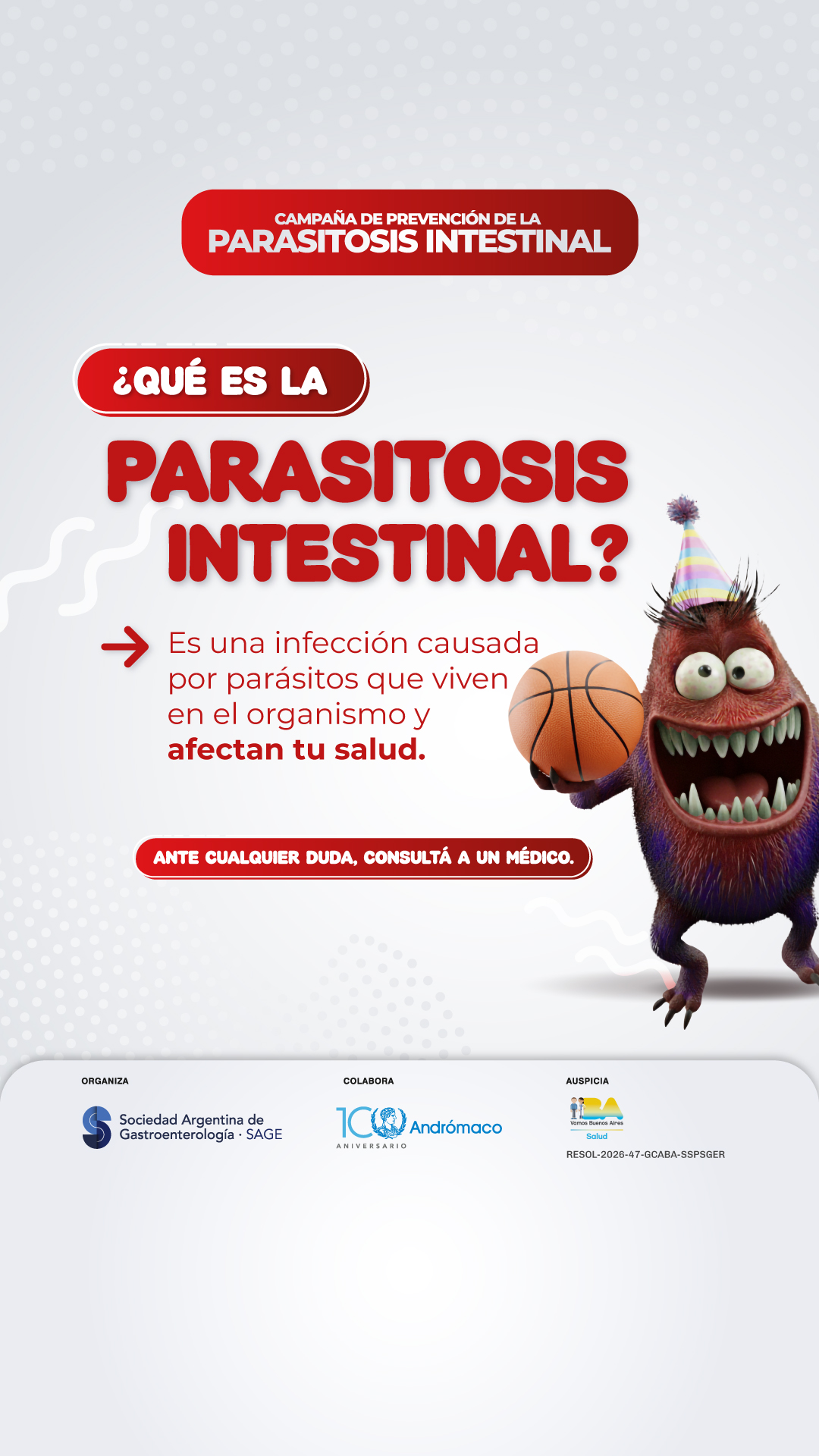 Campaña de Prevención de la Parasitosis Intestinal Facebook ad from Mar 19, 2026
