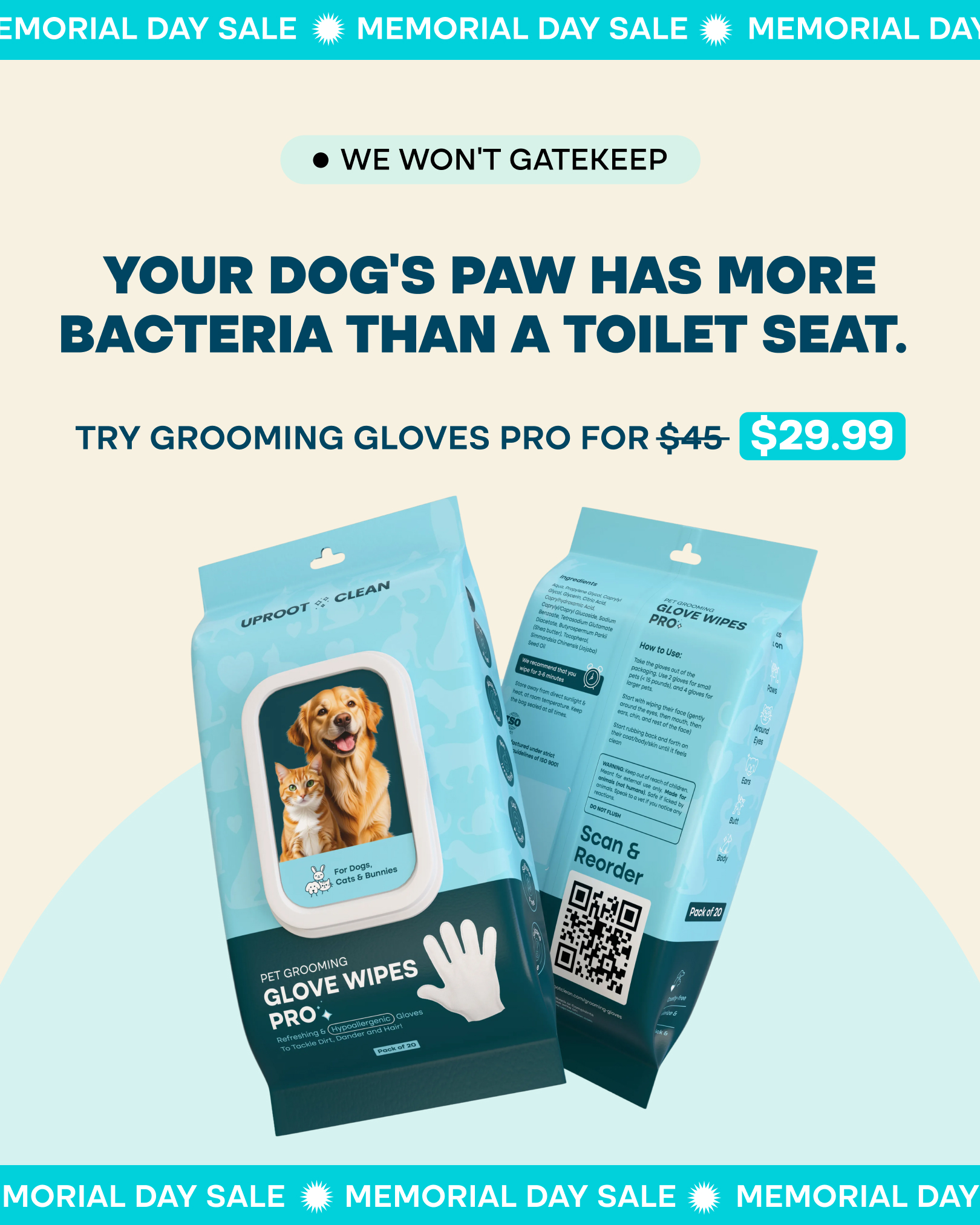 Uproot Clean Facebook ad
