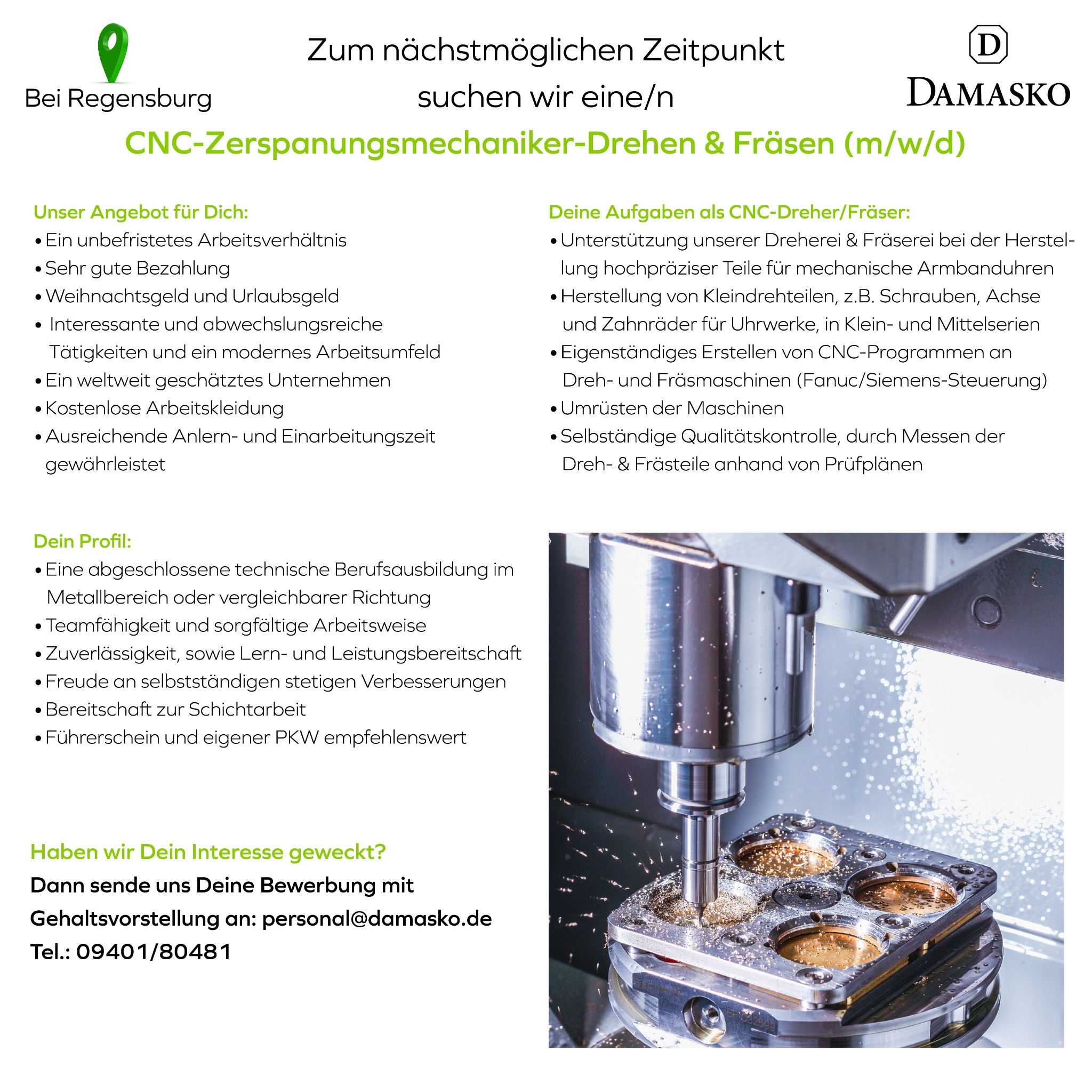 Damasko Uhrenmanufaktur Facebook ad from Mar 20, 2026