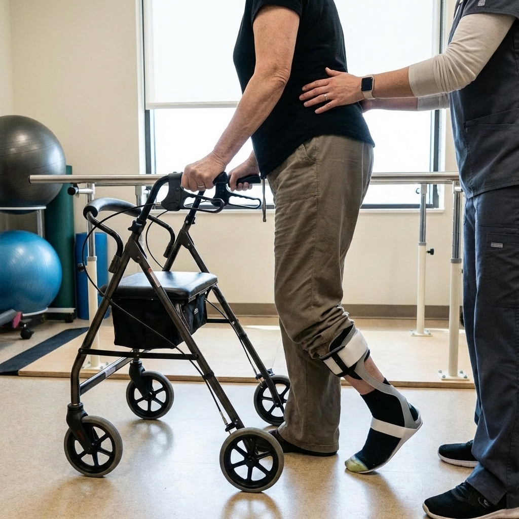 Dr. Andrew Whitmore Facebook ad: Foot Drop After Stroke?